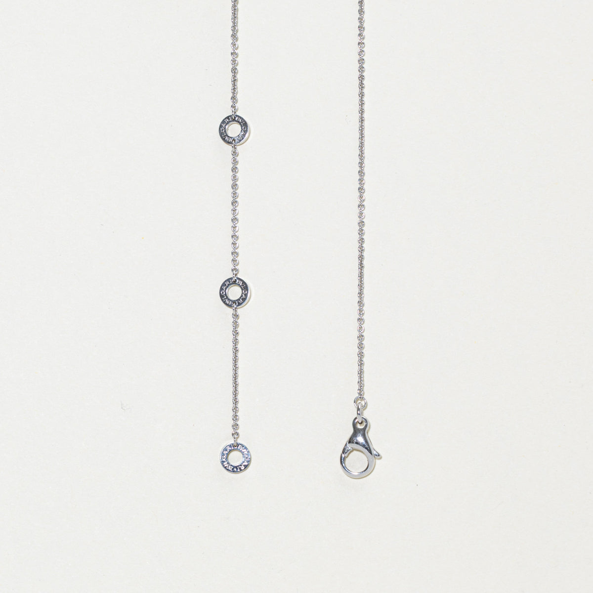 'Bvlgari' Bvlgari Bezel Set Diamond Adjustable Pendant Necklace | 0.09ctw | 18"