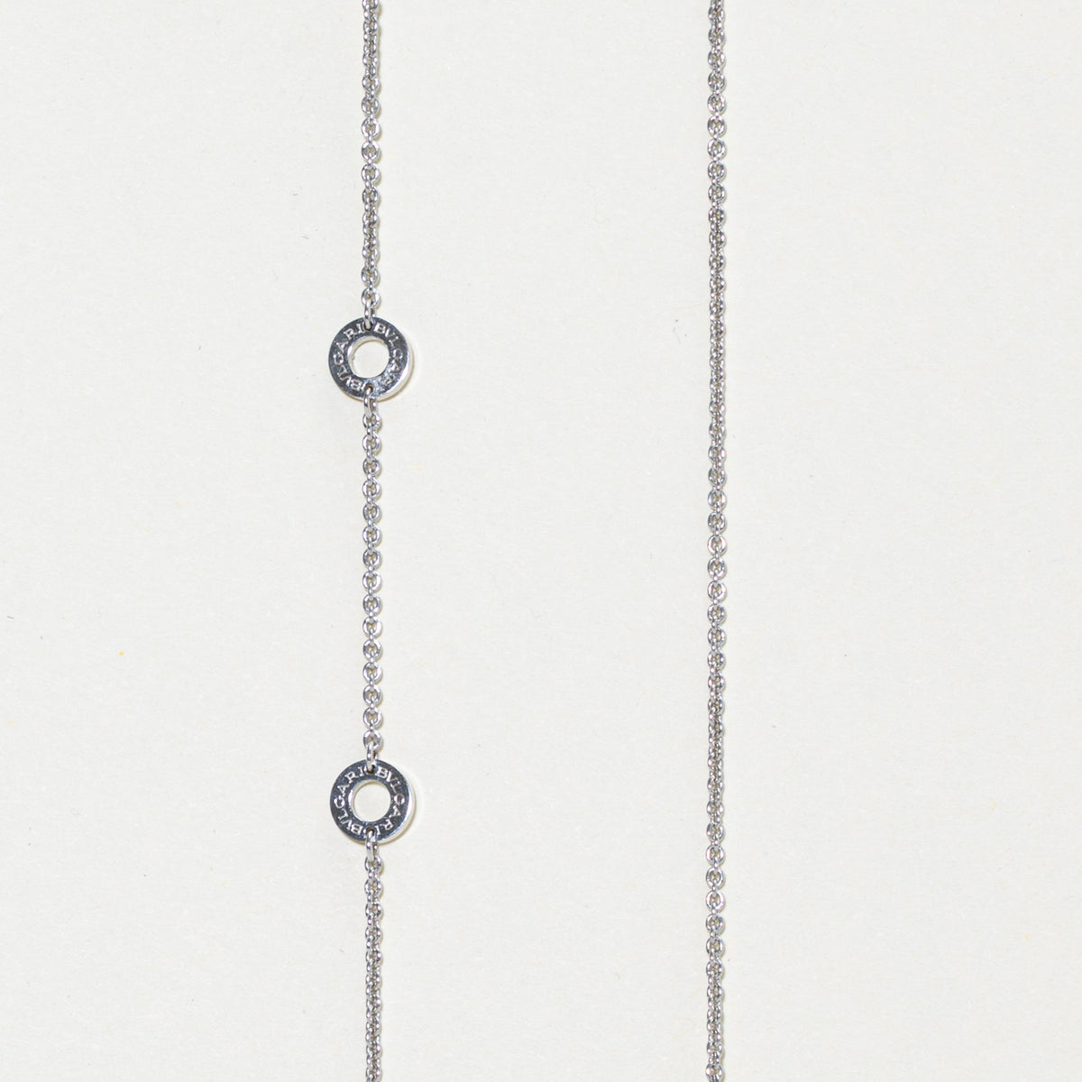 'Bvlgari' Bvlgari Bezel Set Diamond Adjustable Pendant Necklace | 0.09ctw | 18"