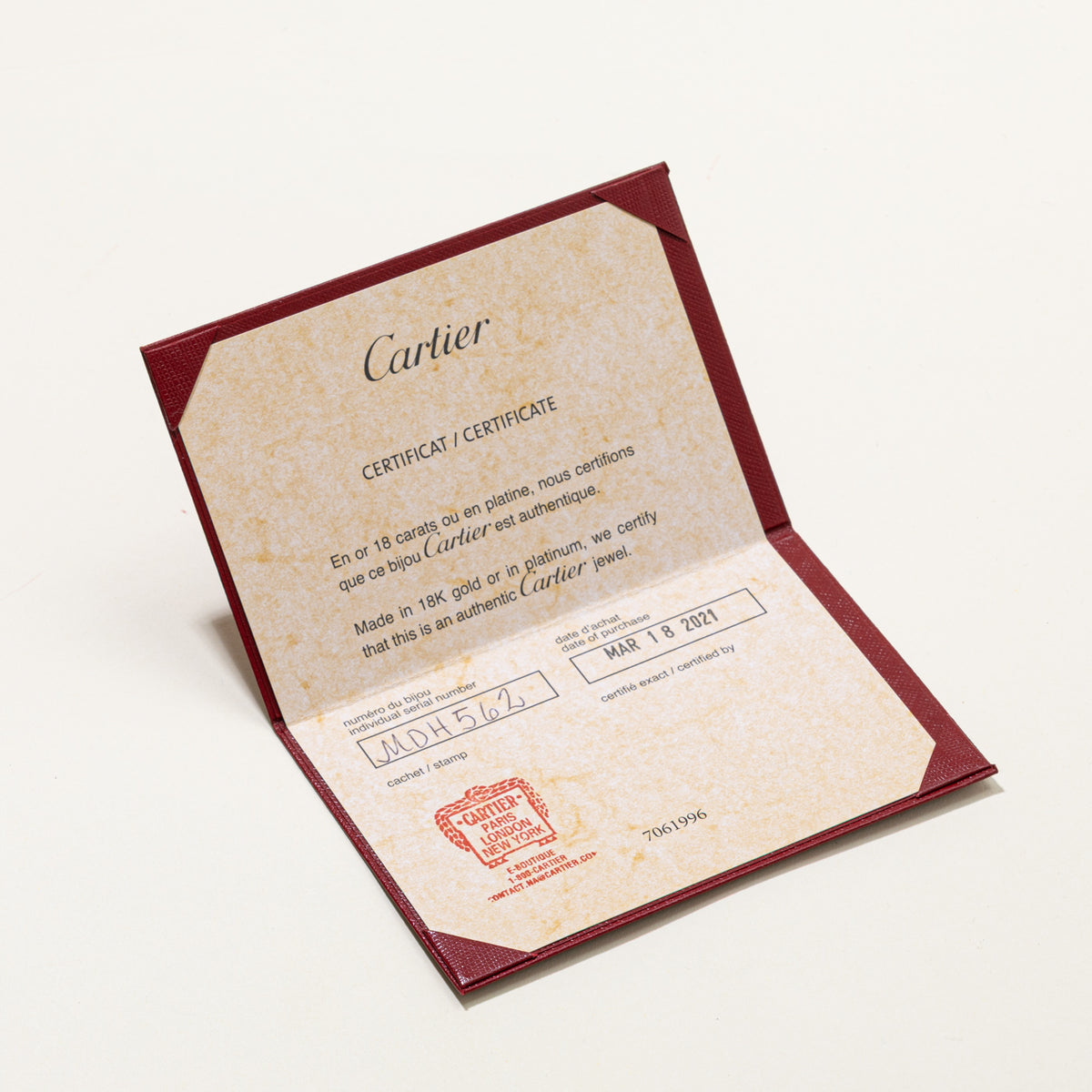'Cartier' Juste un Clou Bracelet, Classic Model Yellow Gold Bangle | 7"