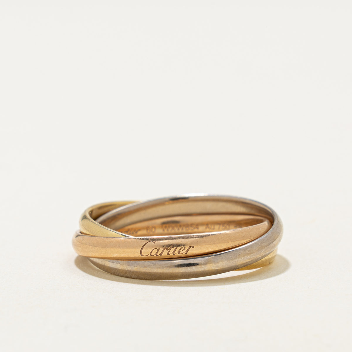 'Cartier' Trinity Ring, Small Model Ring | SZ 8.5