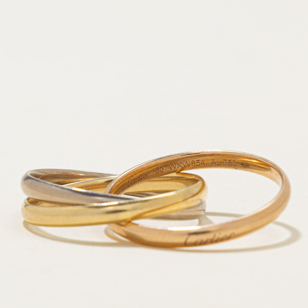'Cartier' Trinity Ring, Small Model Ring | SZ 8.5