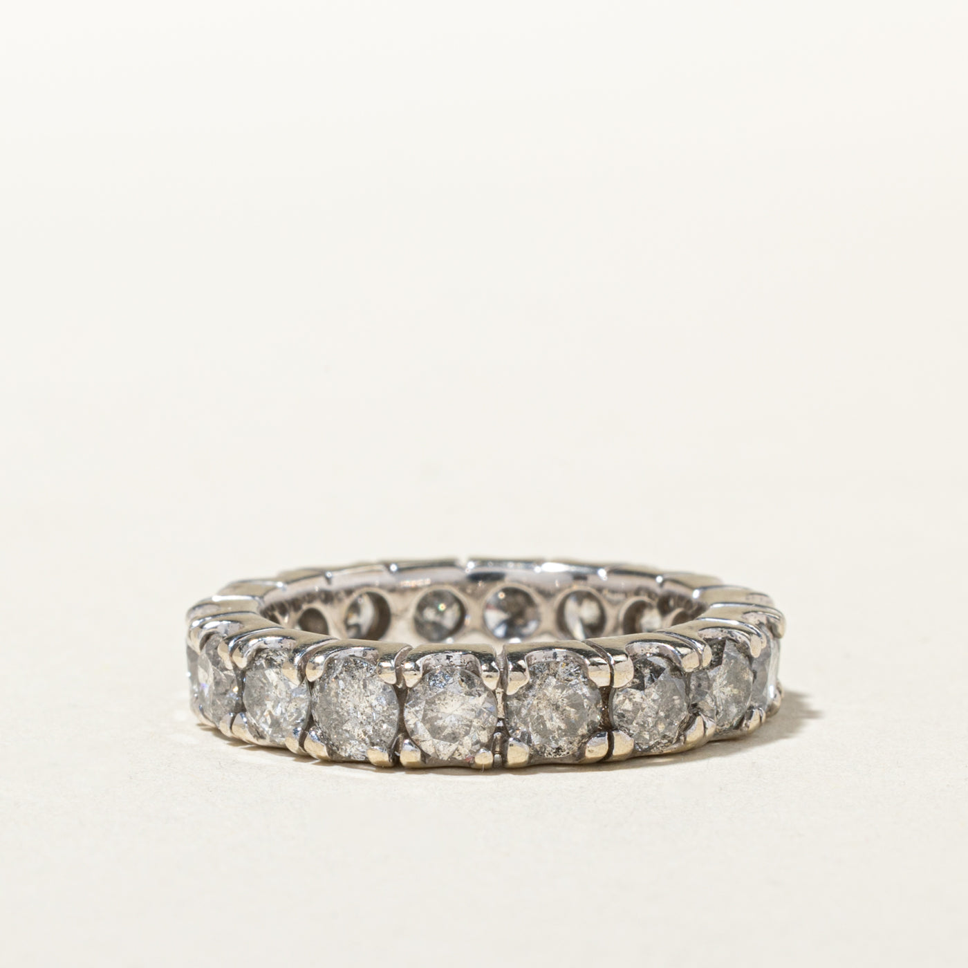 14k Eternity Diamond Band | 3.69ctw | 4.50mm | SZ 7