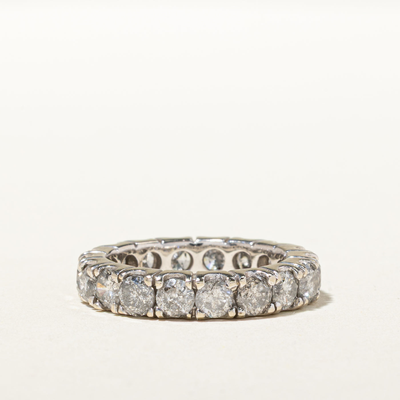 14k Eternity Diamond Band | 3.69ctw | 4.50mm | SZ 7