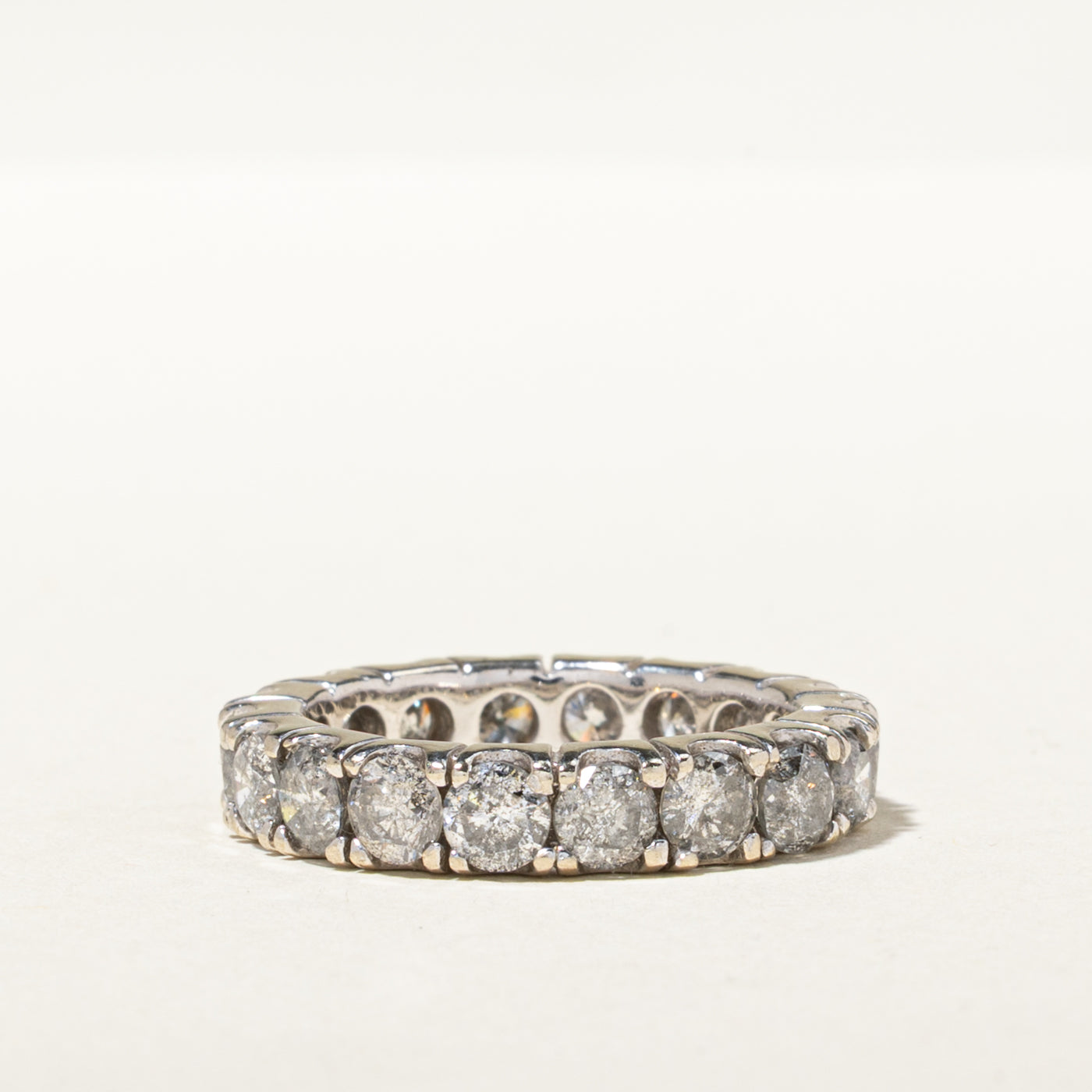 14k Eternity Diamond Band | 3.69ctw | 4.50mm | SZ 7