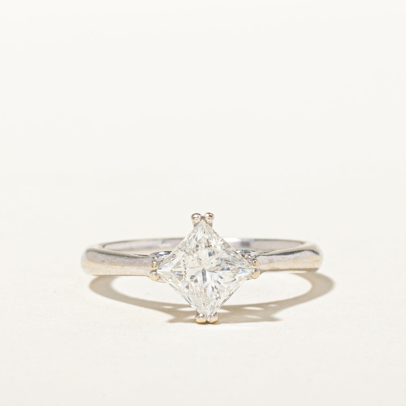 14k Compass Set Princess Cut Diamond Ring | 1.02ct I3 G-H | SZ 6.25