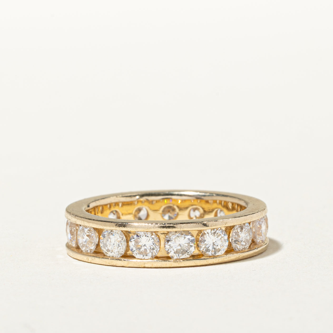 14k Eternity Channel Set Diamond Band | 2.47ctw | 4.50mm | SZ 6.5