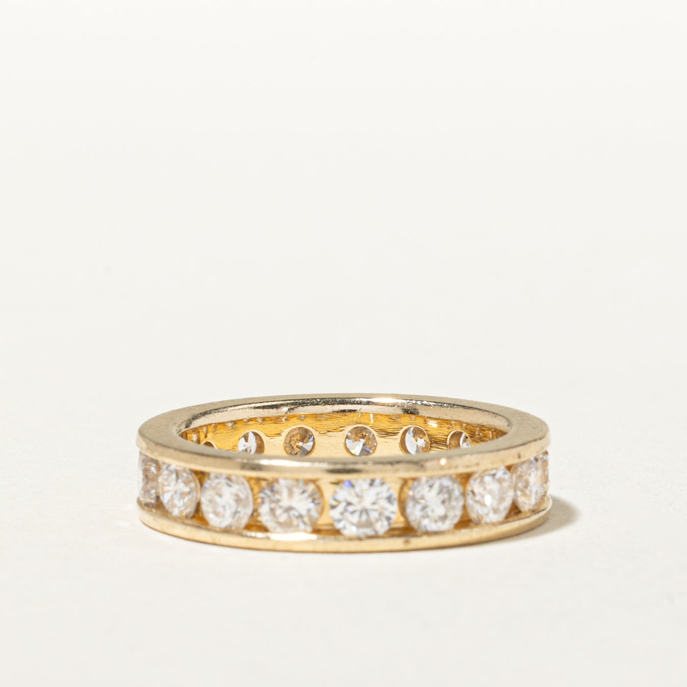 14k Eternity Channel Set Diamond Band | 2.47ctw | 4.50mm | SZ 6.5