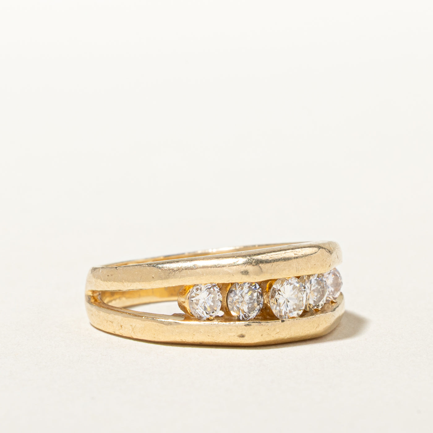 14k Five Stone Diamond Ring | 0.71ctw | SZ 7.25