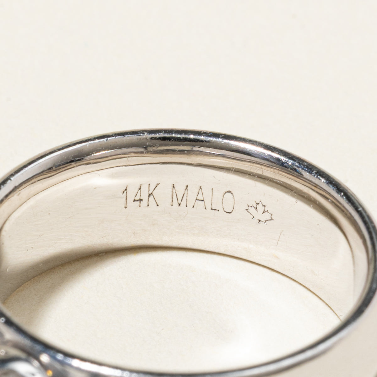 14k White Gold Diamond Accented Ring | 0.67ct I1 G/H, 0.48ctw | SZ 6.5