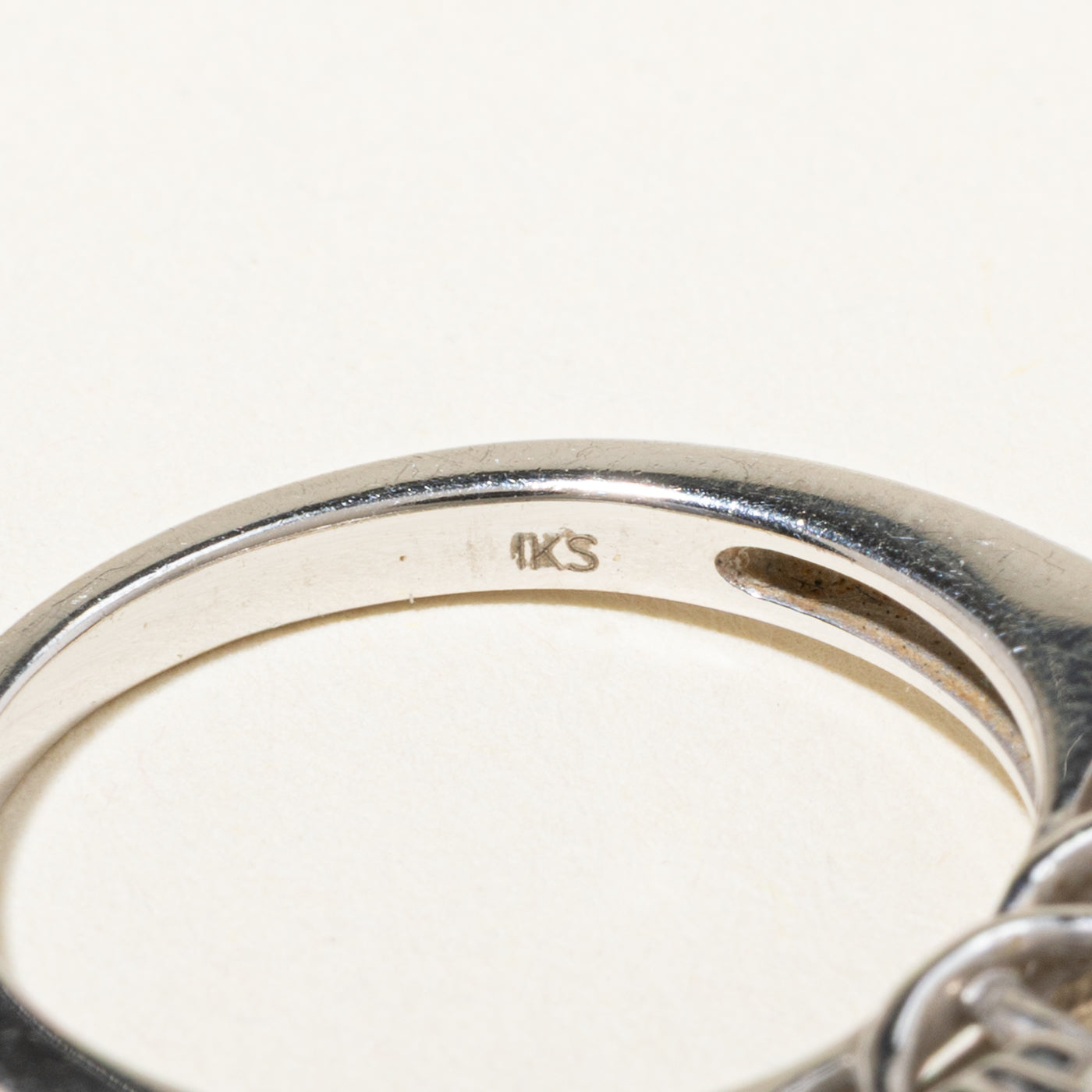 14k White Gold Diamond Multi Cluster Ring | 0.60ctw | SZ 6.75