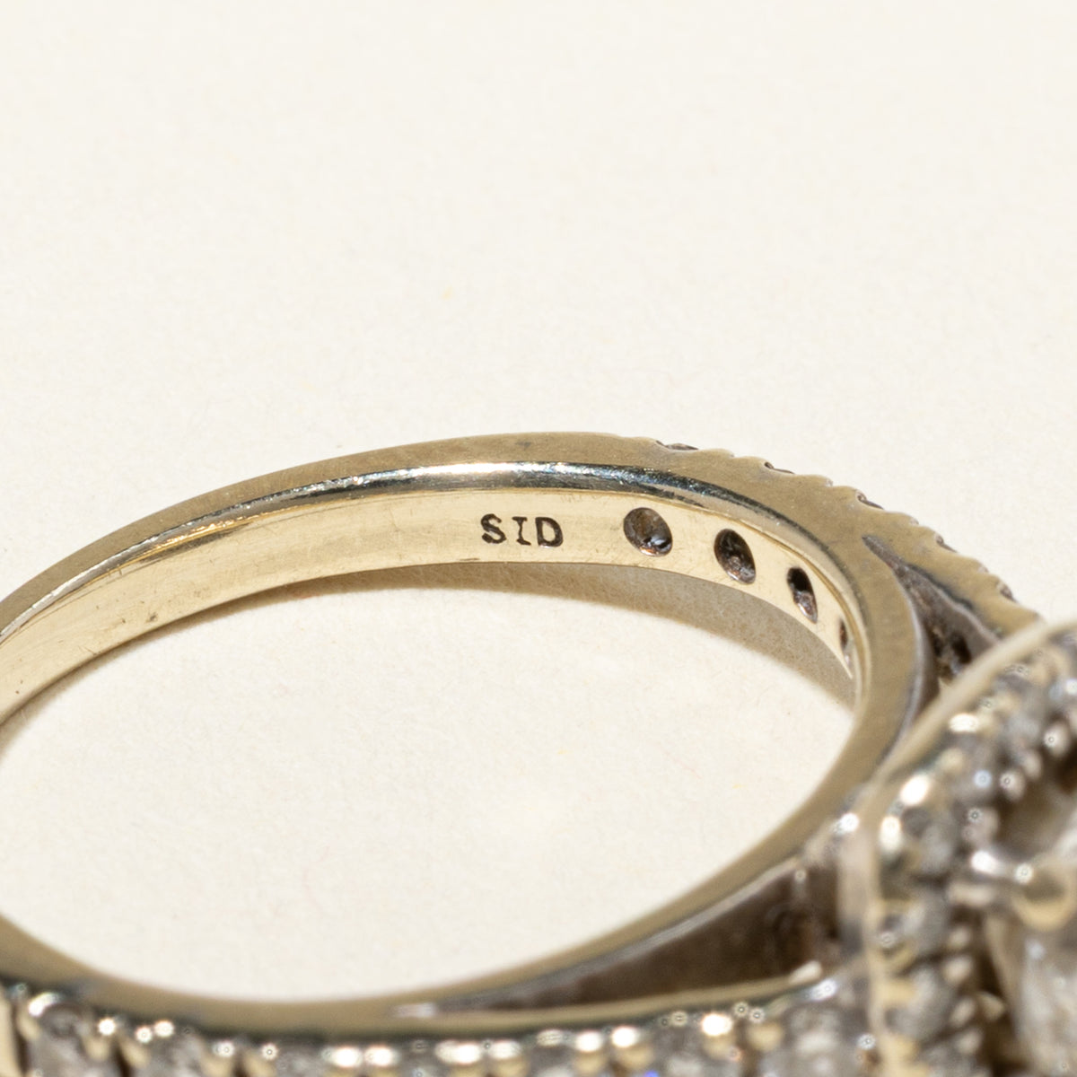 14k Diamond Soft Square Halo Engagement Ring | 0.62ct I1 H/I, 0.71ctw | SZ 5.25