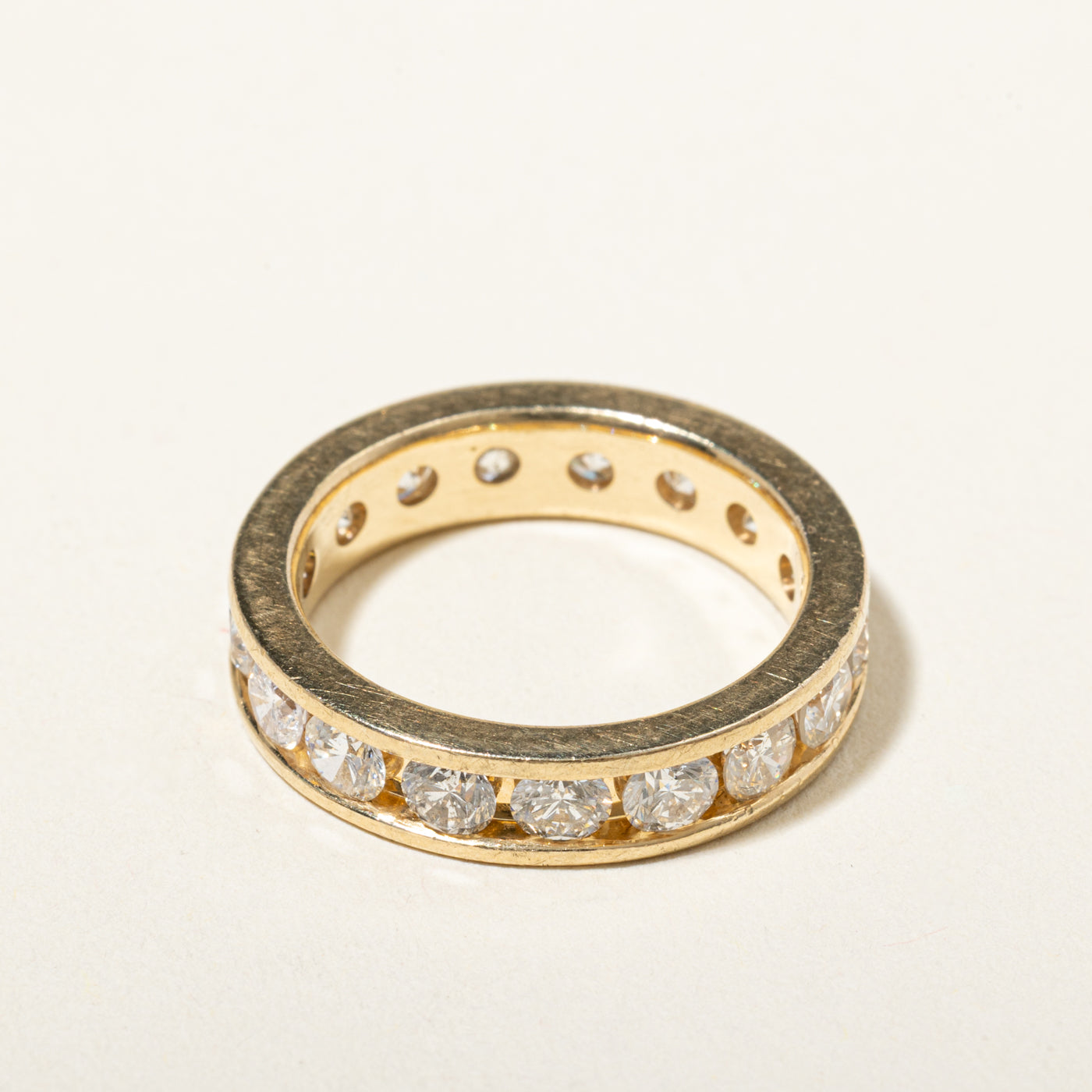 14k Eternity Channel Set Diamond Band | 2.47ctw | 4.50mm | SZ 6.5