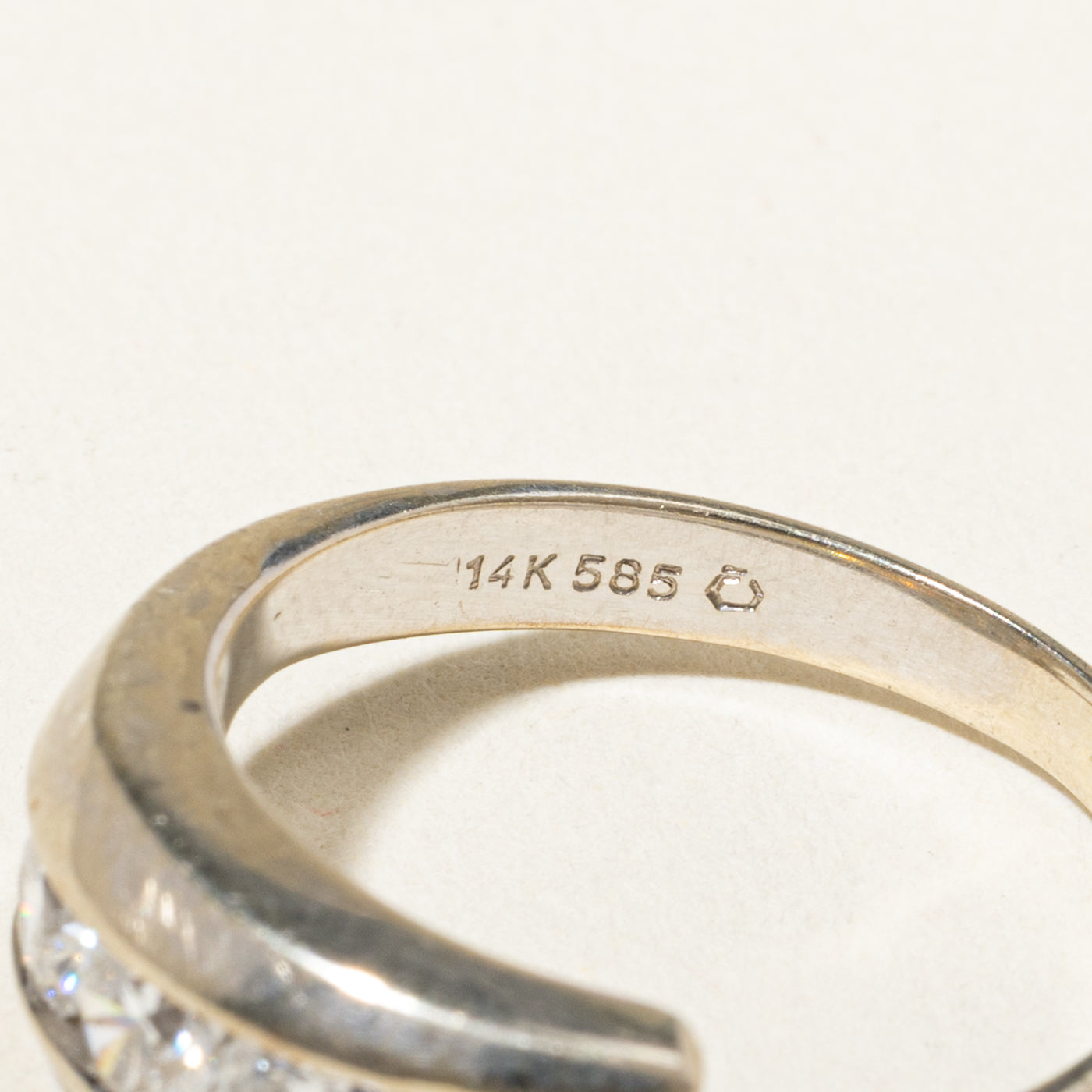 14k Five Stone Diamond Bypass Ring | 1.05ctw | SZ 6.25