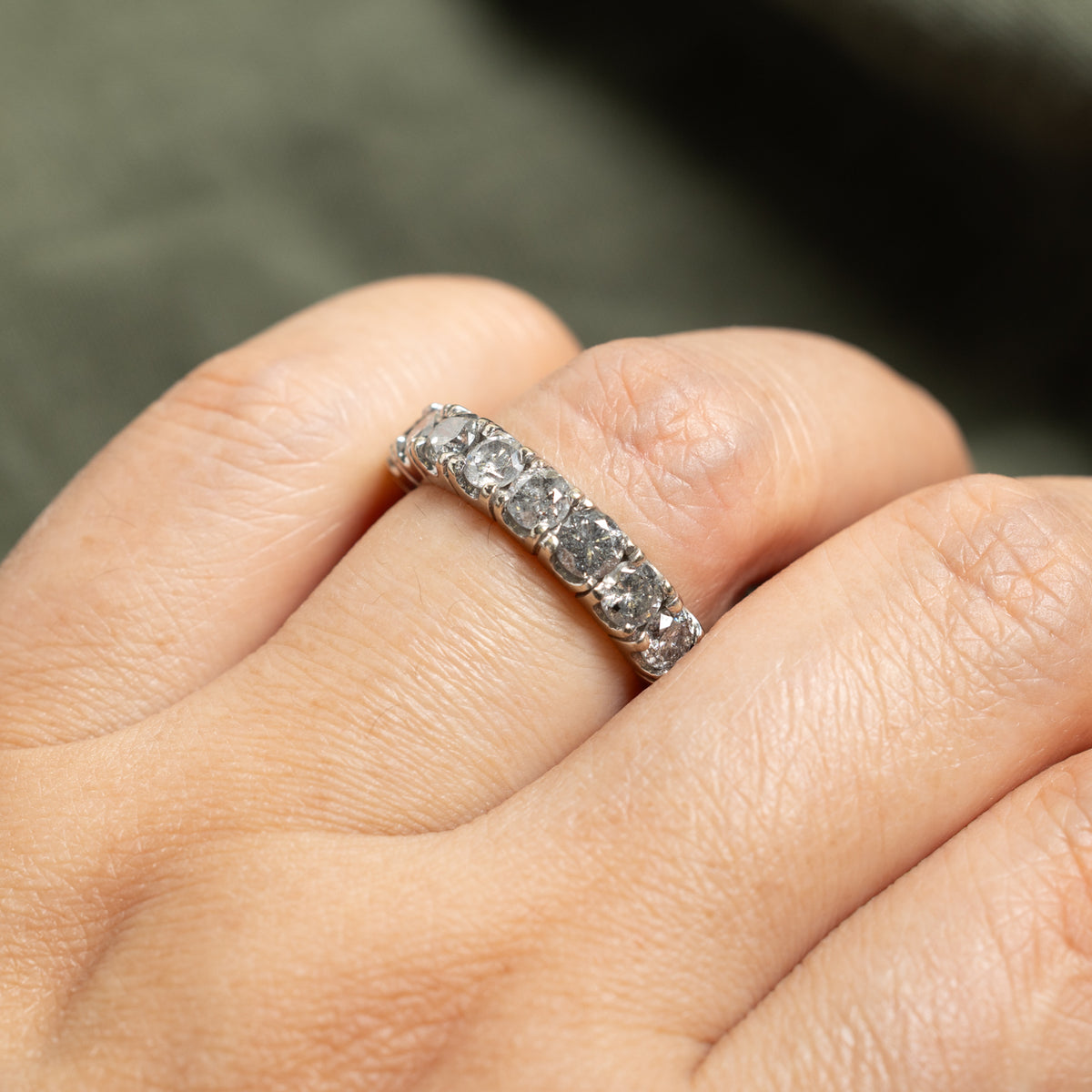 14k Eternity Diamond Band | 3.69ctw | 4.50mm | SZ 7