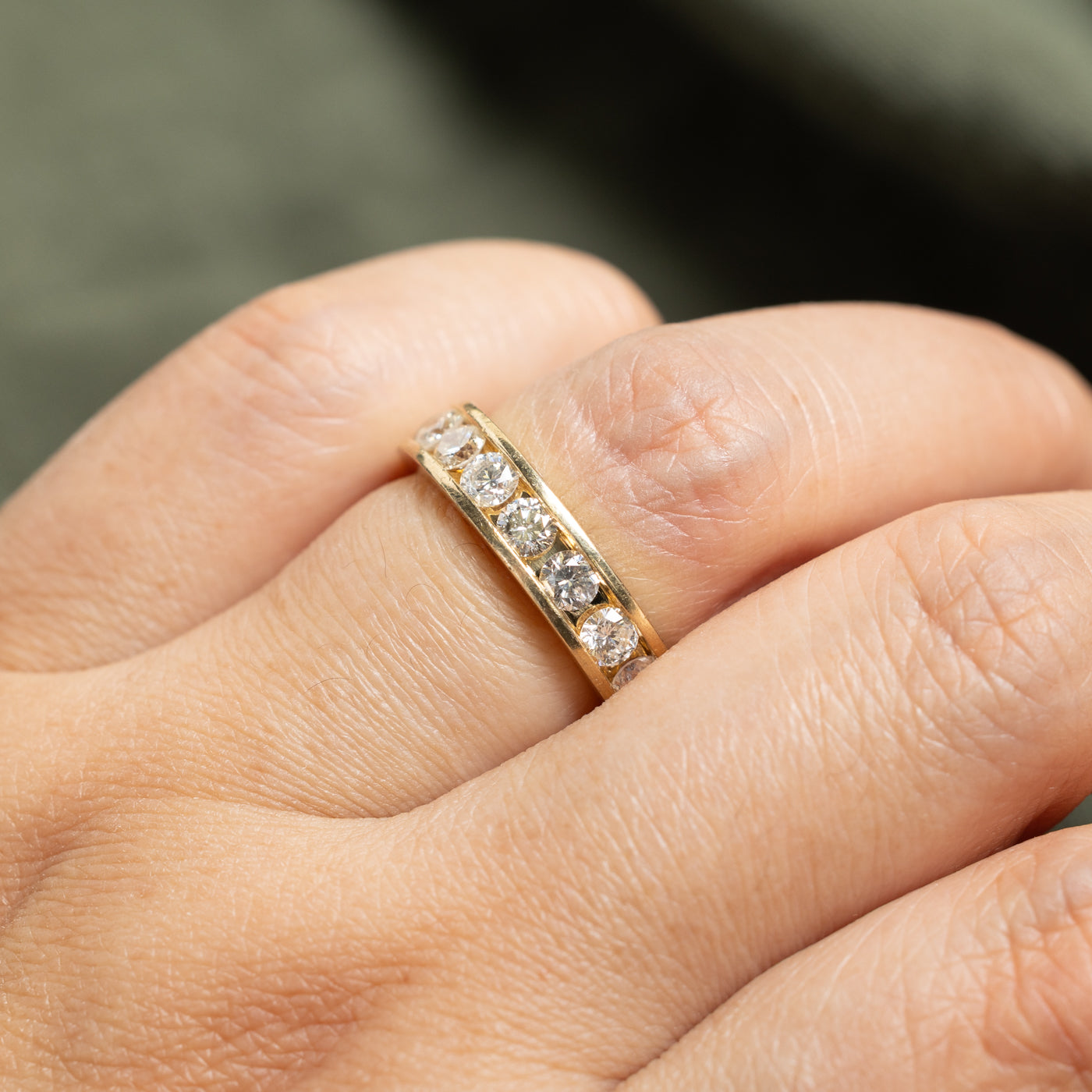 14k Eternity Channel Set Diamond Band | 2.47ctw | 4.50mm | SZ 6.5