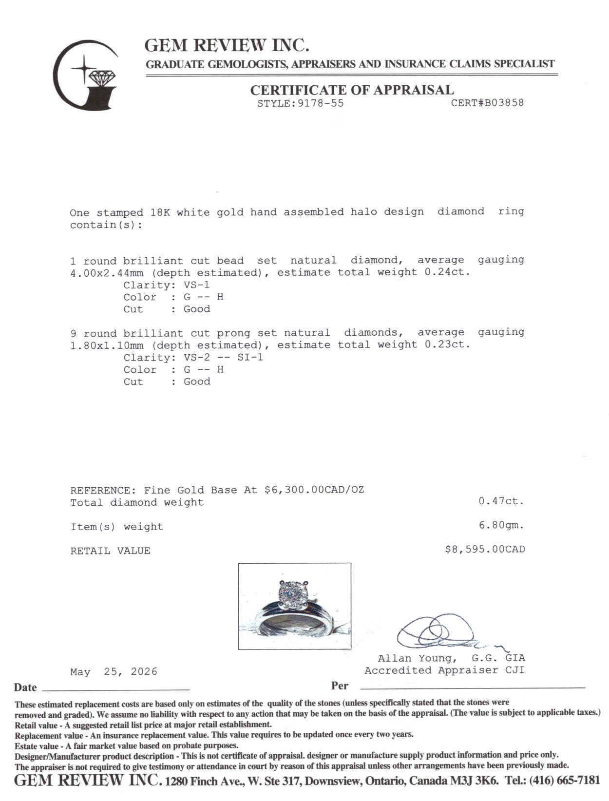 18k White Gold Diamond Halo Double Band Ring | 0.47ctw | SZ 7