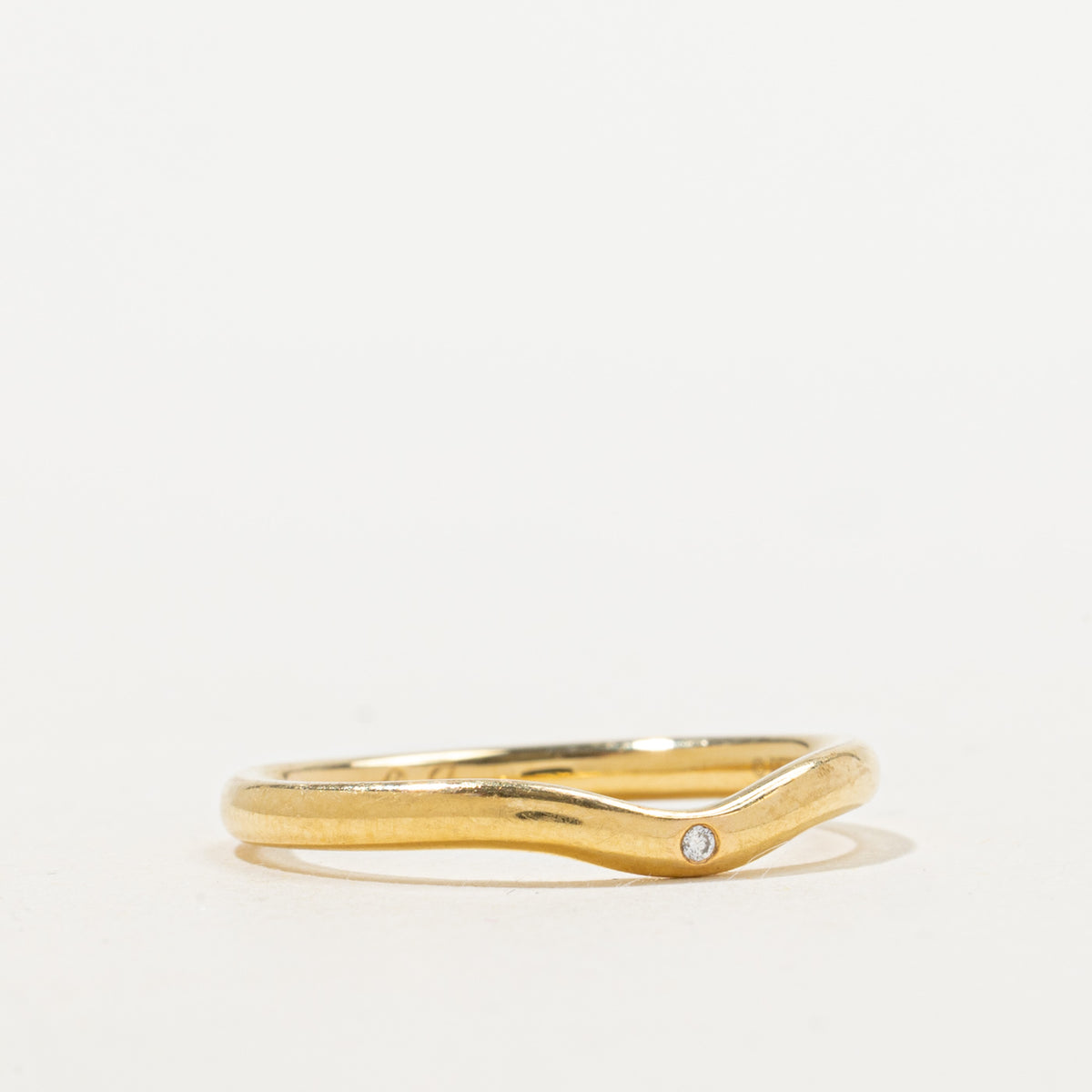 'Tiffany & Co.' Elsa Peretti Wedding Band Ring | 0.01ct | SZ 8