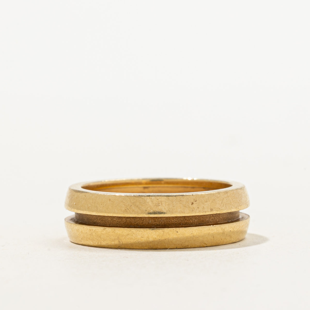 'Tiffany & Co.' Atlas 18k Gold Groove Ring | 6mm | SZ 6.5