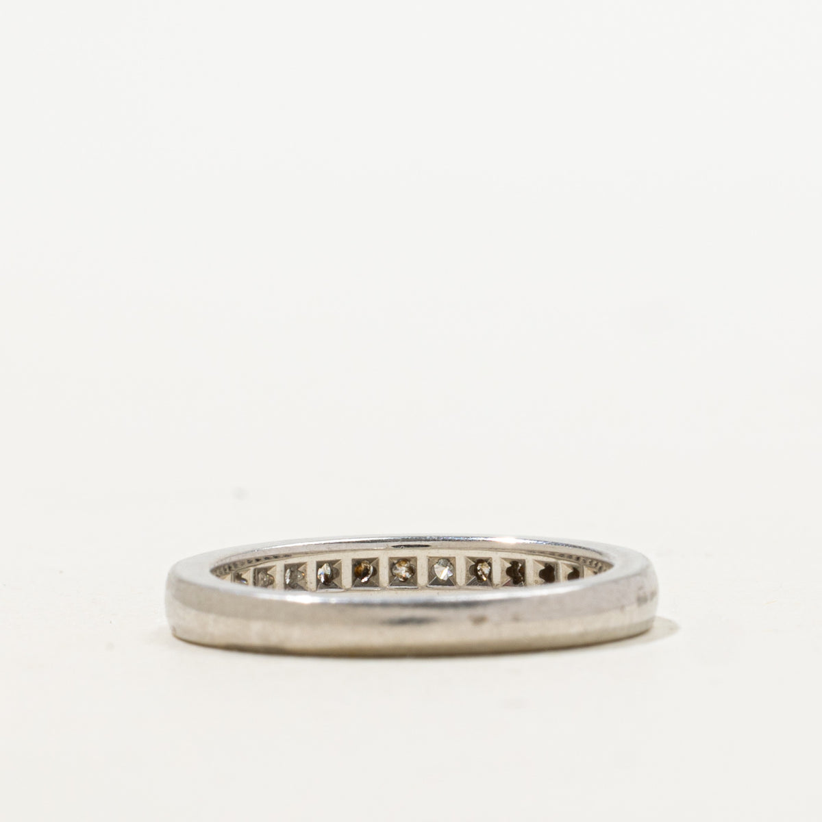 'Tiffany & Co.' Platinum Half Eternity Diamond Band | 0.42ctw | 2.22mm | SZ 4