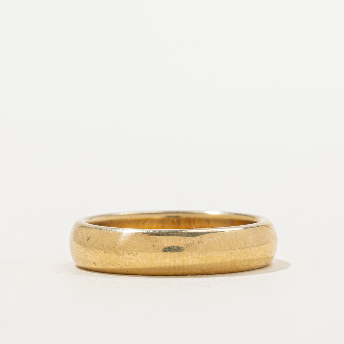 'Tiffany & Co.' Tiffany Forever Wedding Band Ring in Yellow Gold | 4.5mm | SZ 7.25