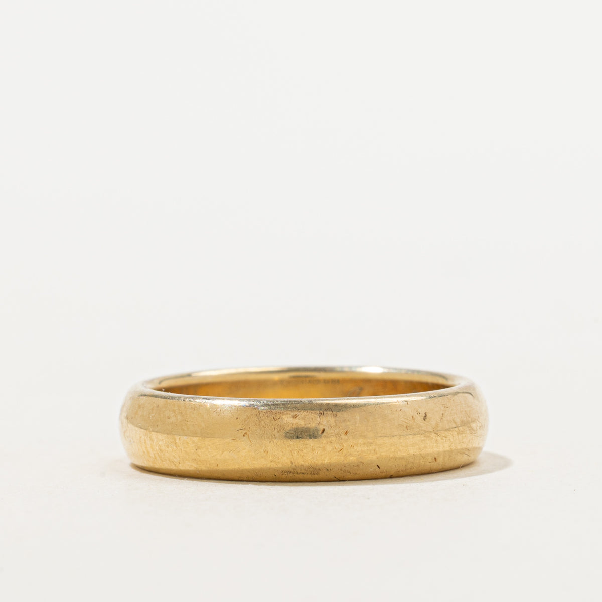 'Tiffany & Co.' Tiffany Forever Wedding Band Ring in Yellow Gold | 4.5mm | SZ 7.25