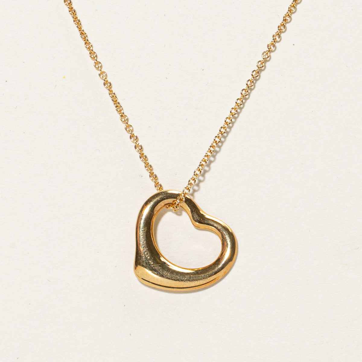 'Tiffany & Co.' Elsa Peretti Open Heart Pendant | 0.02ctw | 16"