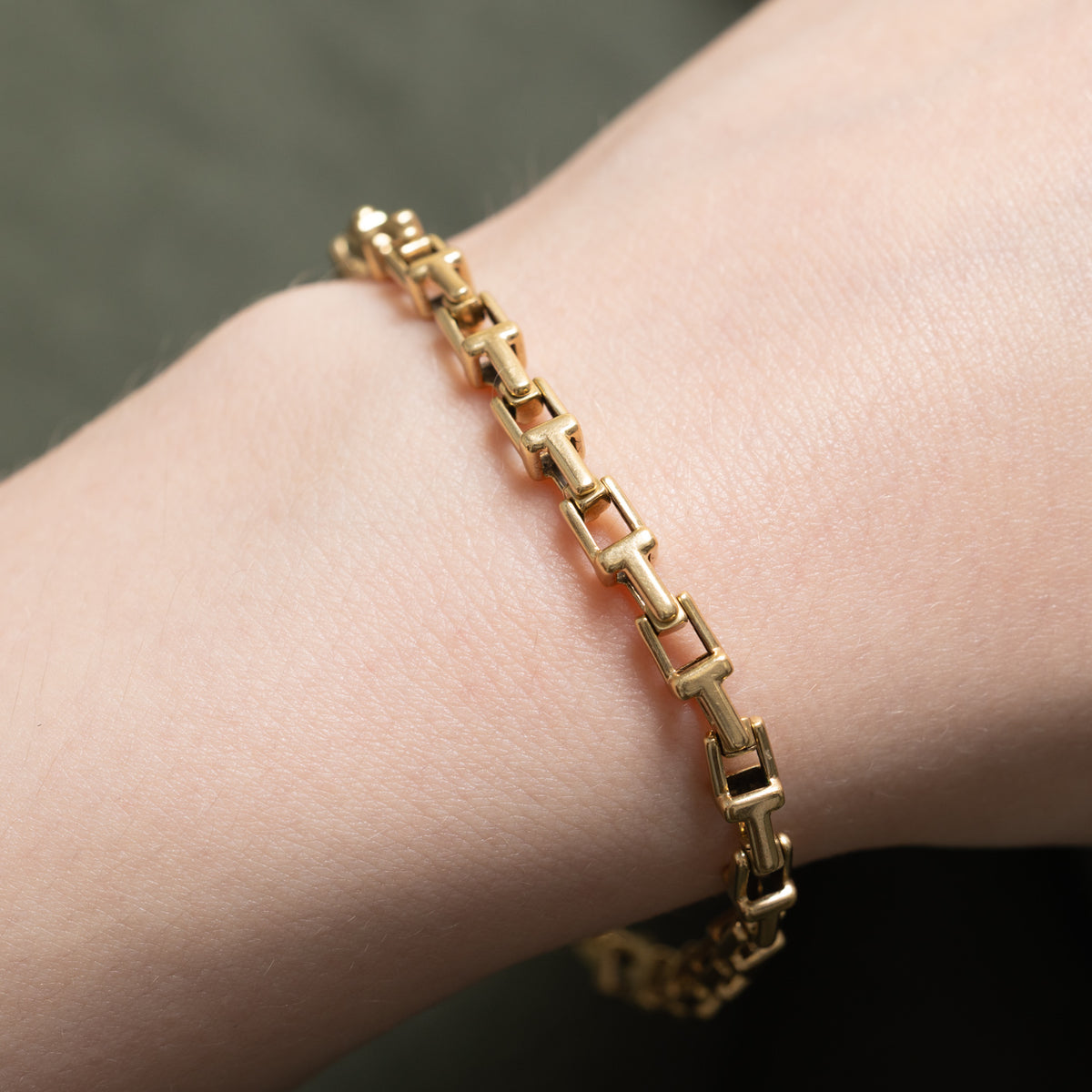 'Tiffany & Co.' T Chain Link Bracelet | 7.75"