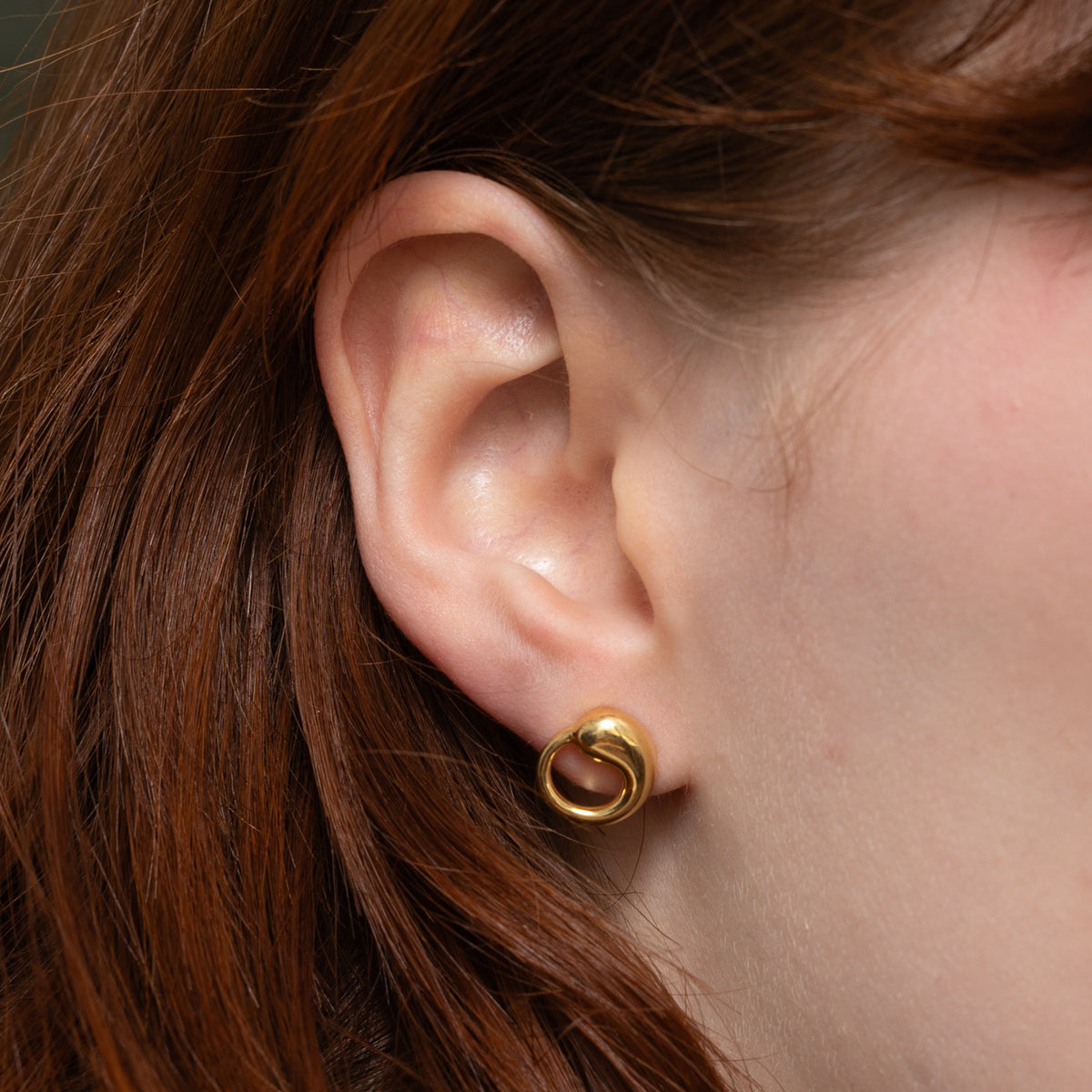 'Tiffany & Co.' Elsa Peretti Eternal Circle Stud Earrings, 18k Yellow Gold | 11.5mm |