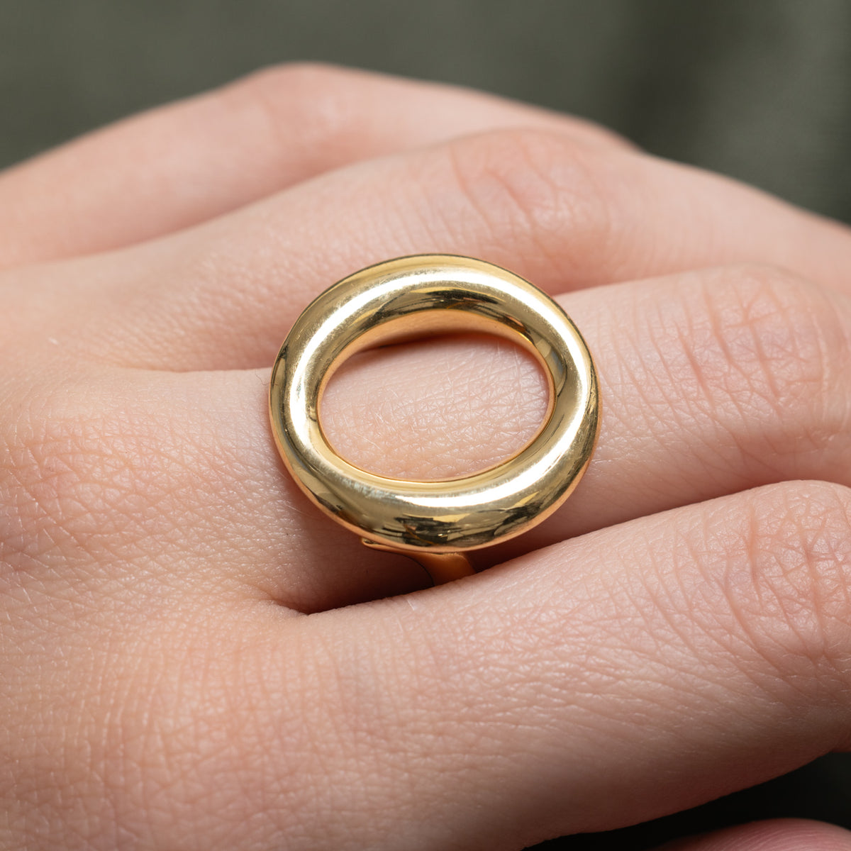 'Tiffany' Elsa Peretti 18k Gold Sevillana Ring | SZ 5.5