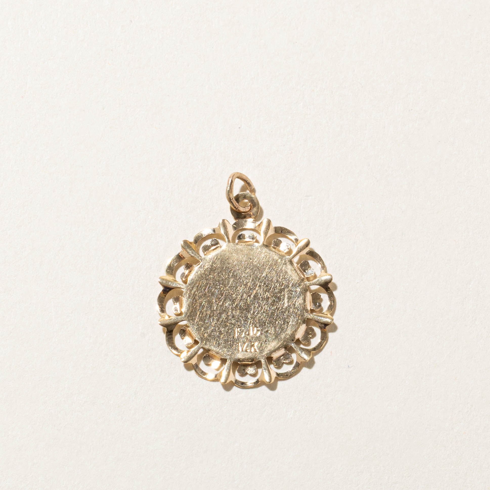 14k Aries Zodiac Pendant