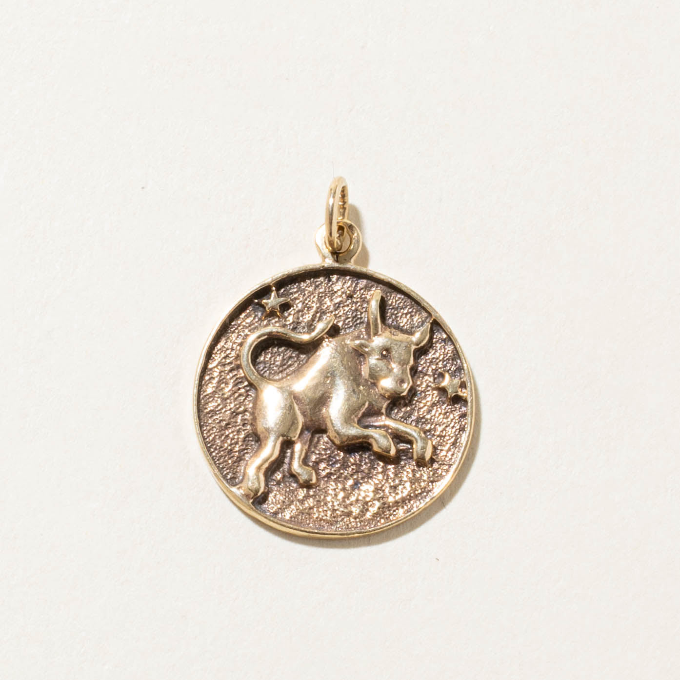 10k Taurus Zodiac Pendant