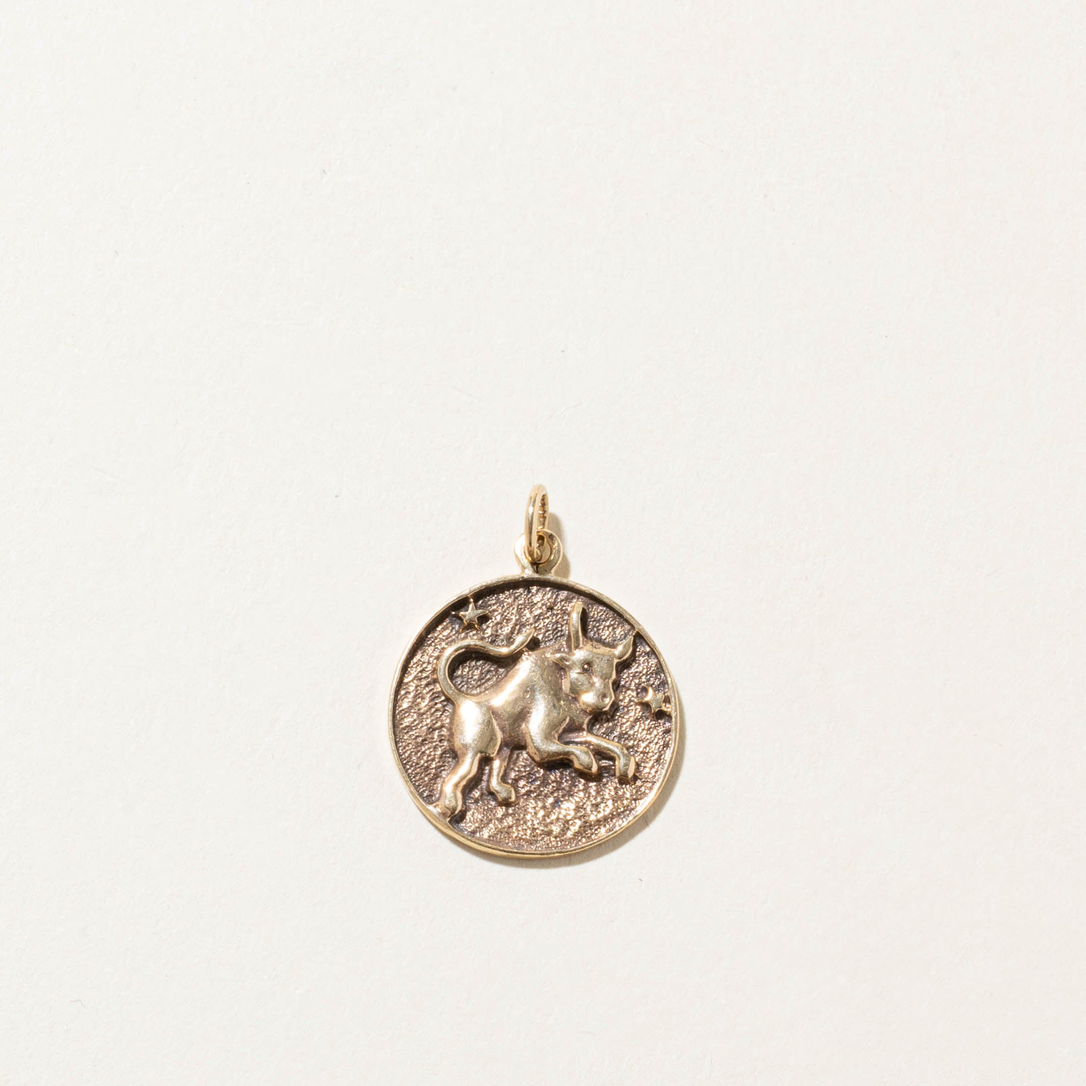 10k Taurus Zodiac Pendant