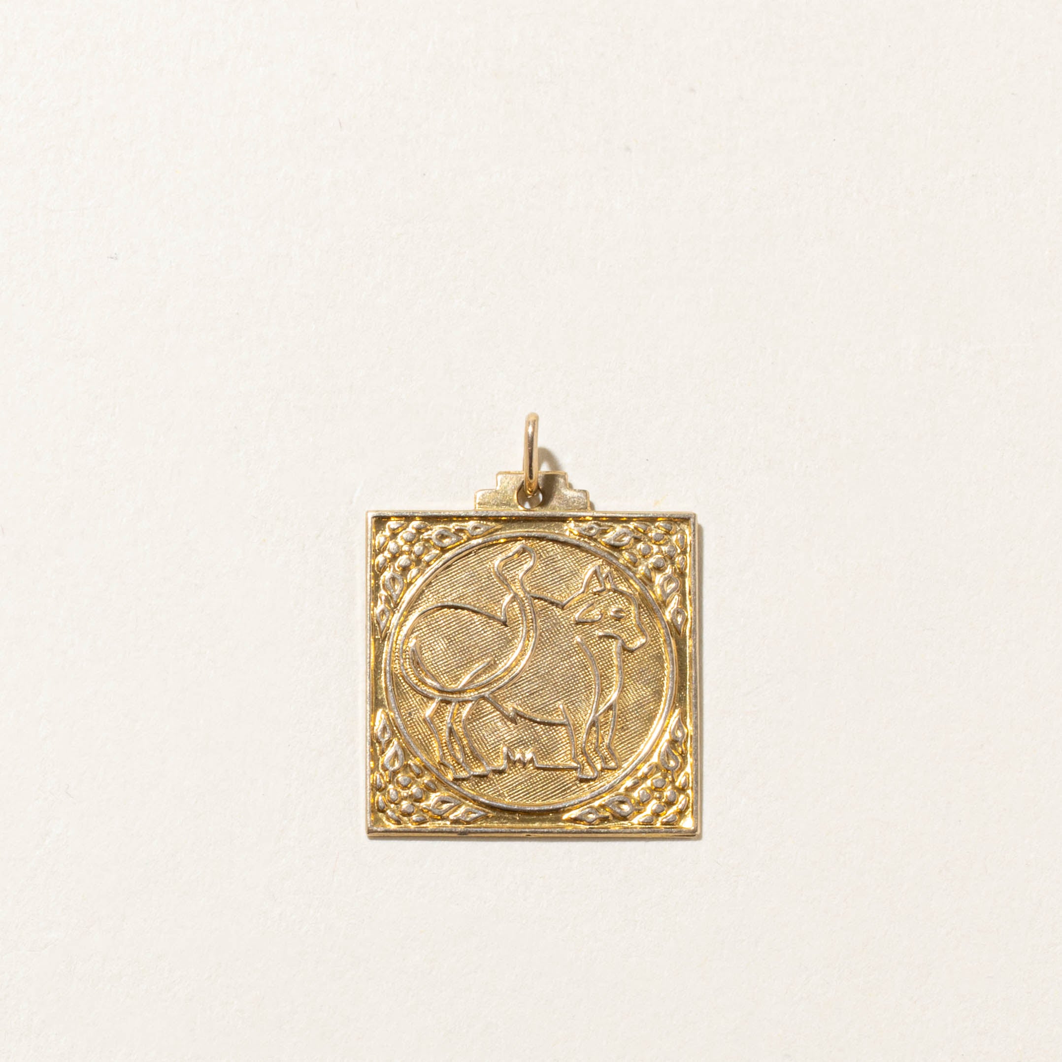 10k Taurus Zodiac Pendant