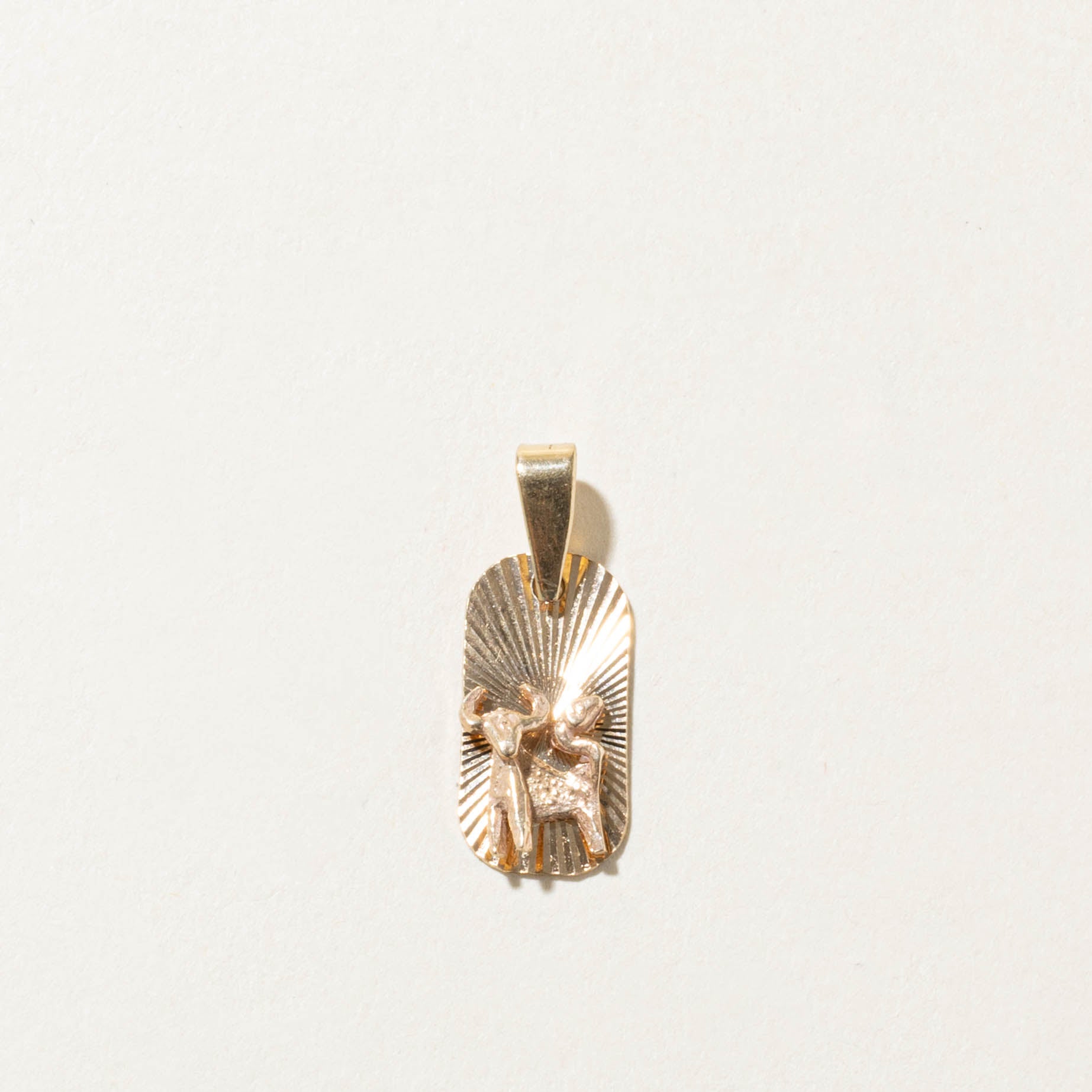 10k Taurus Zodiac Pendant