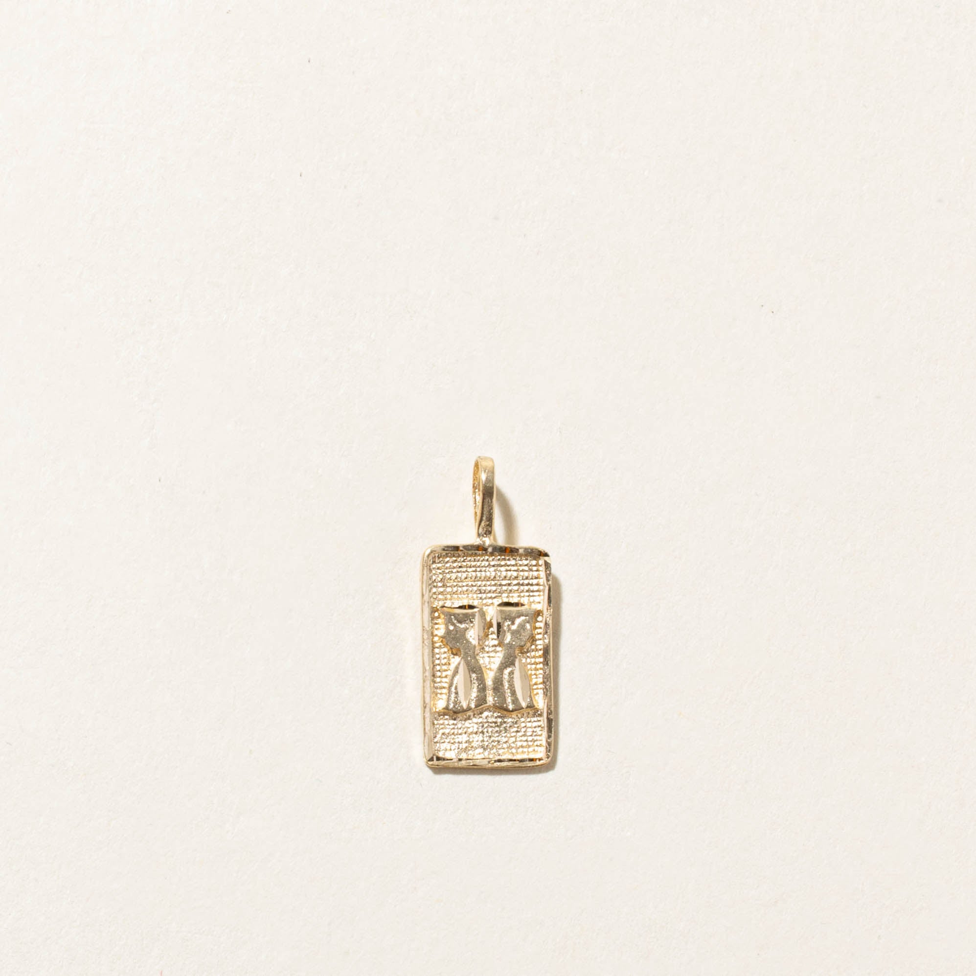 14k Gemini Zodiac Pendant