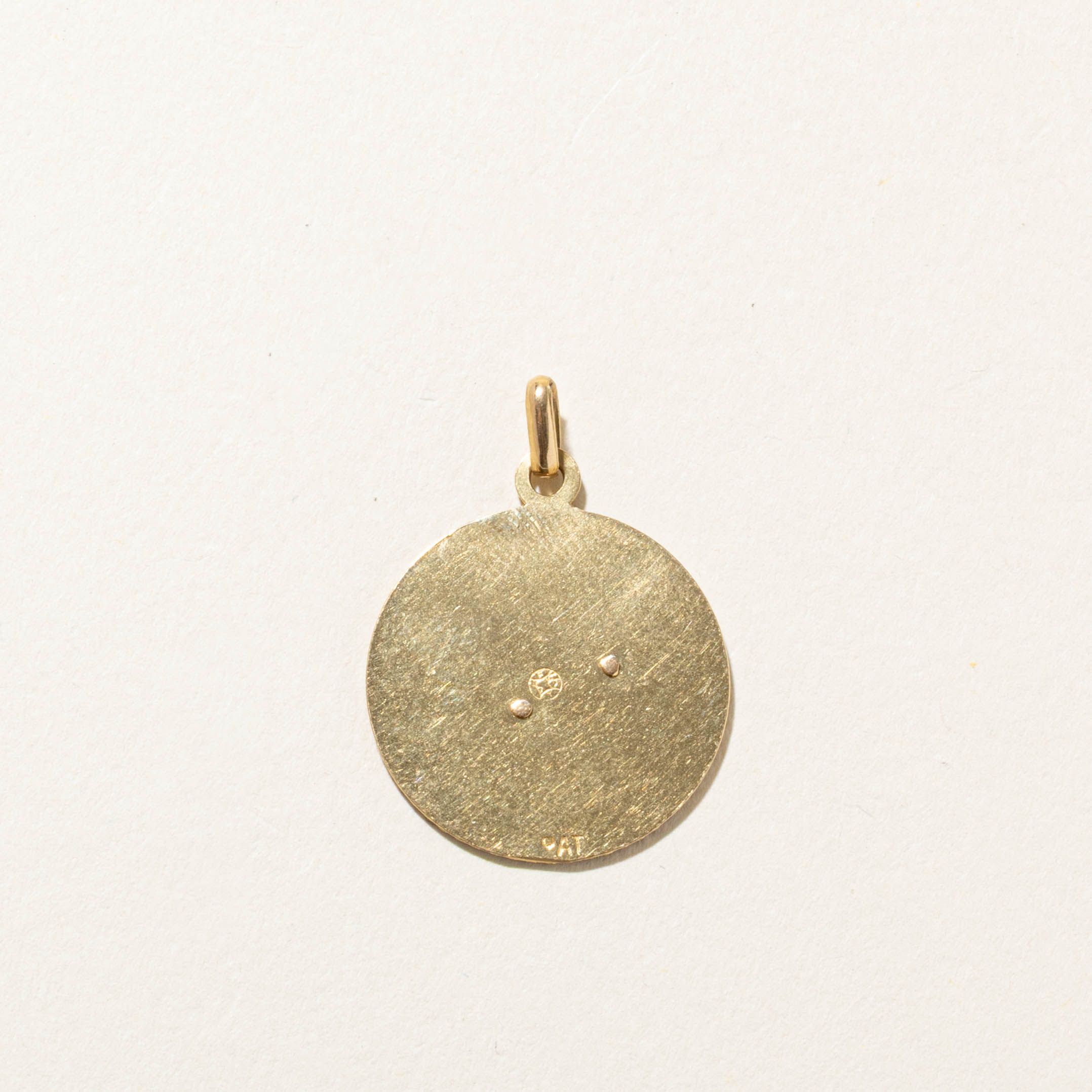 18k Gemini Zodiac Pendant