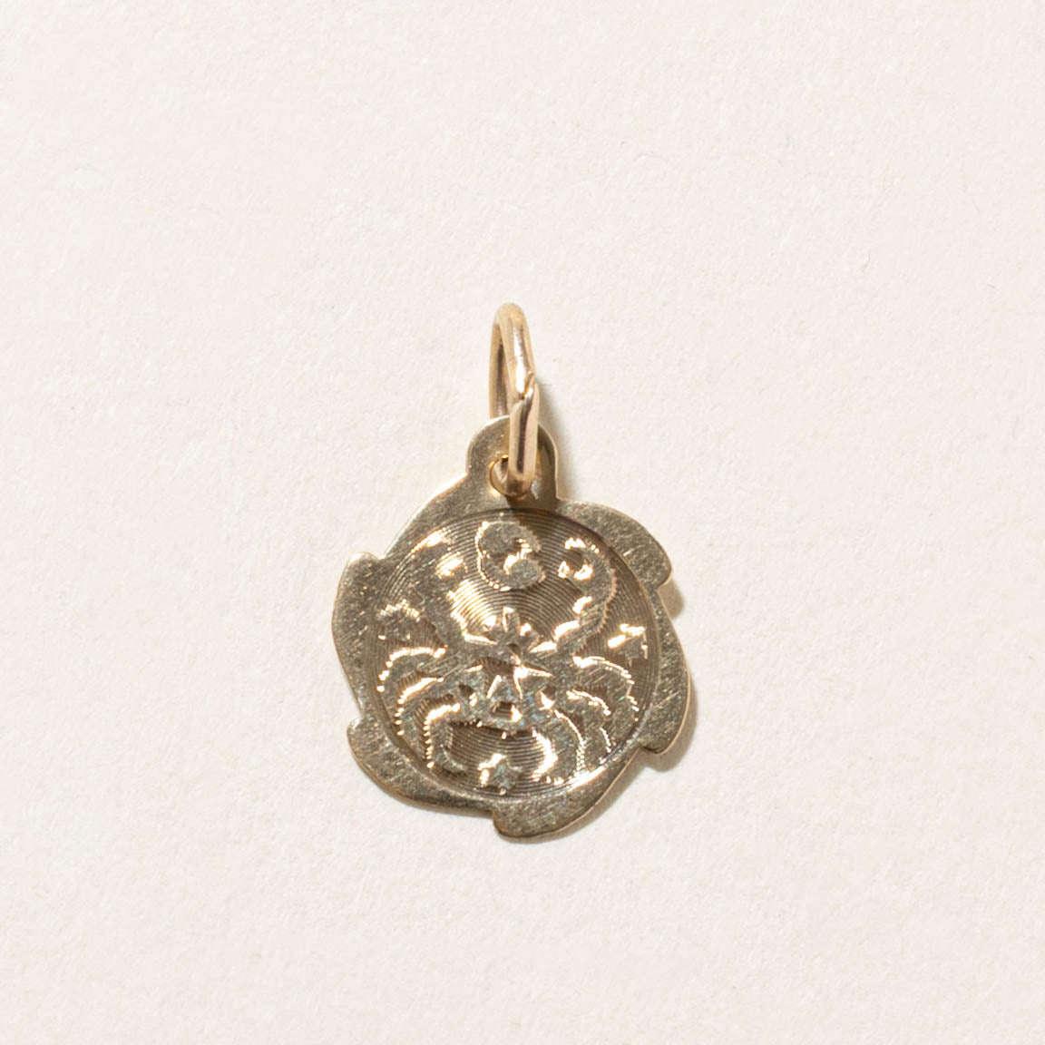10k Cancer Zodiac Charm