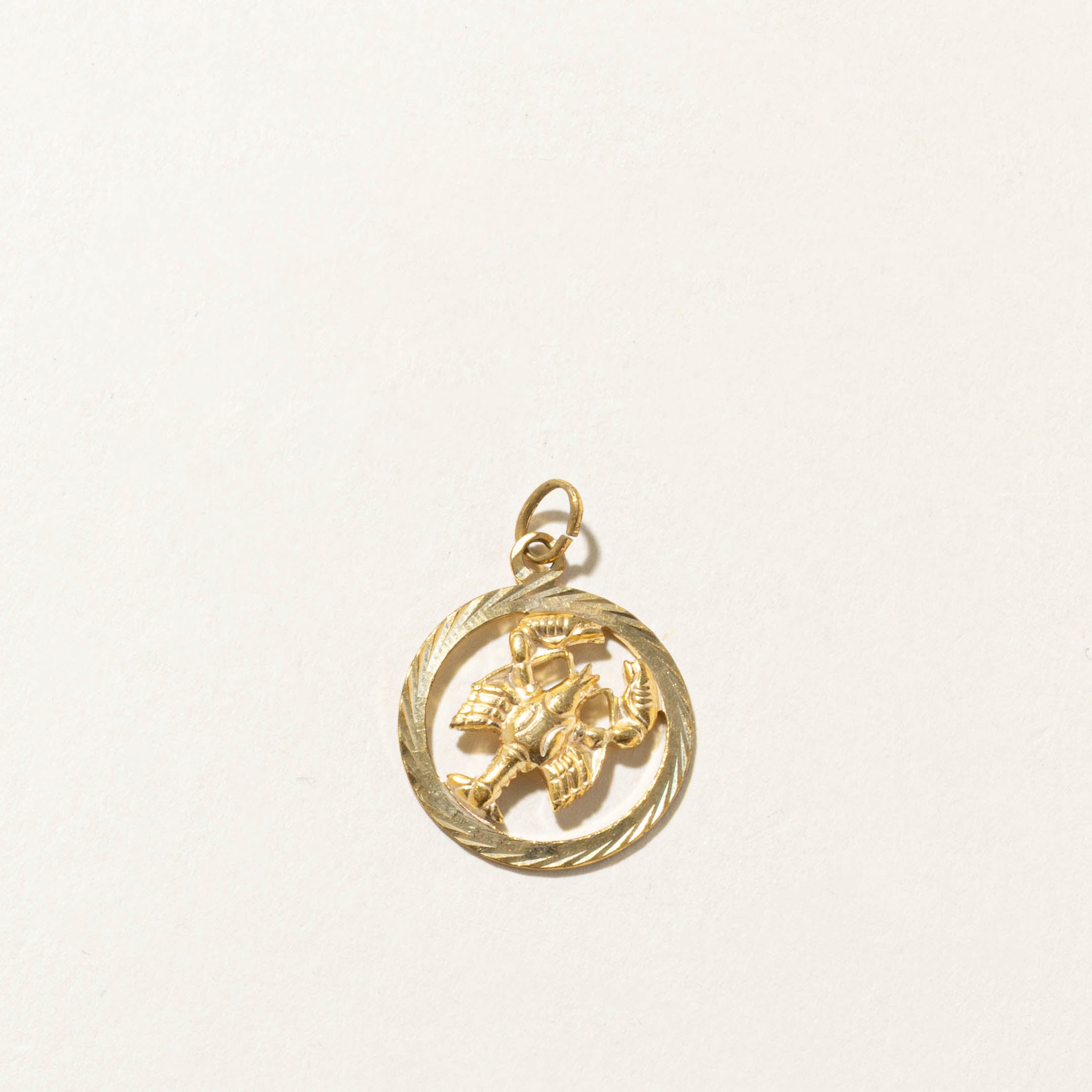 9k Cancer Zodiac Charm