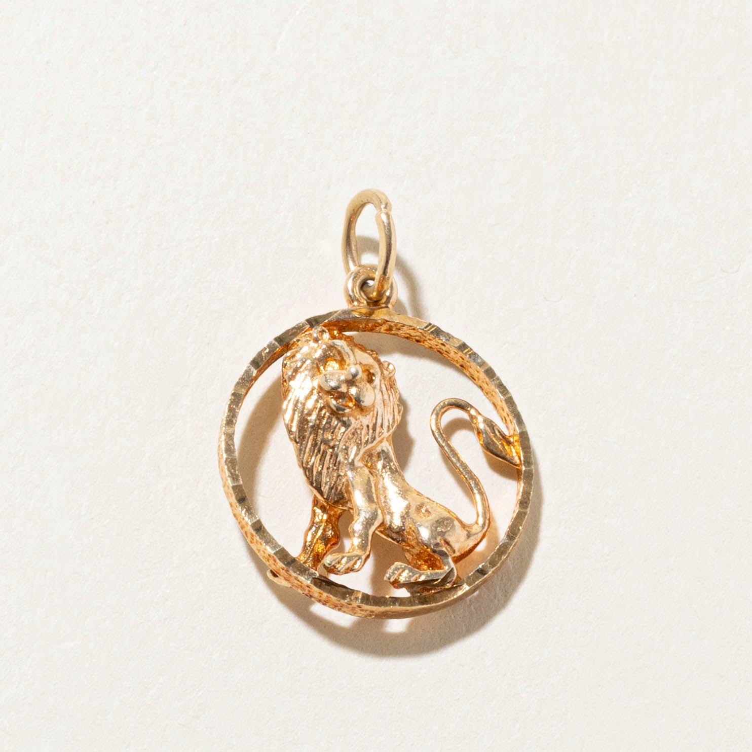 10k Leo Zodiac Charm