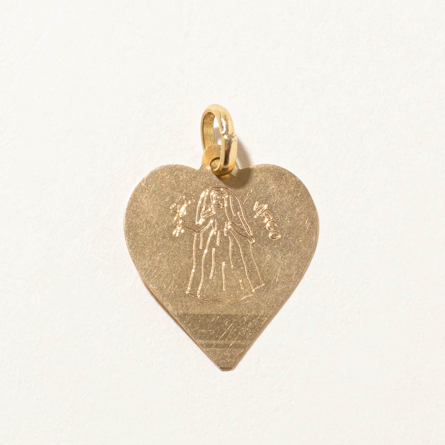 18k Virgo Zodiac Pendant