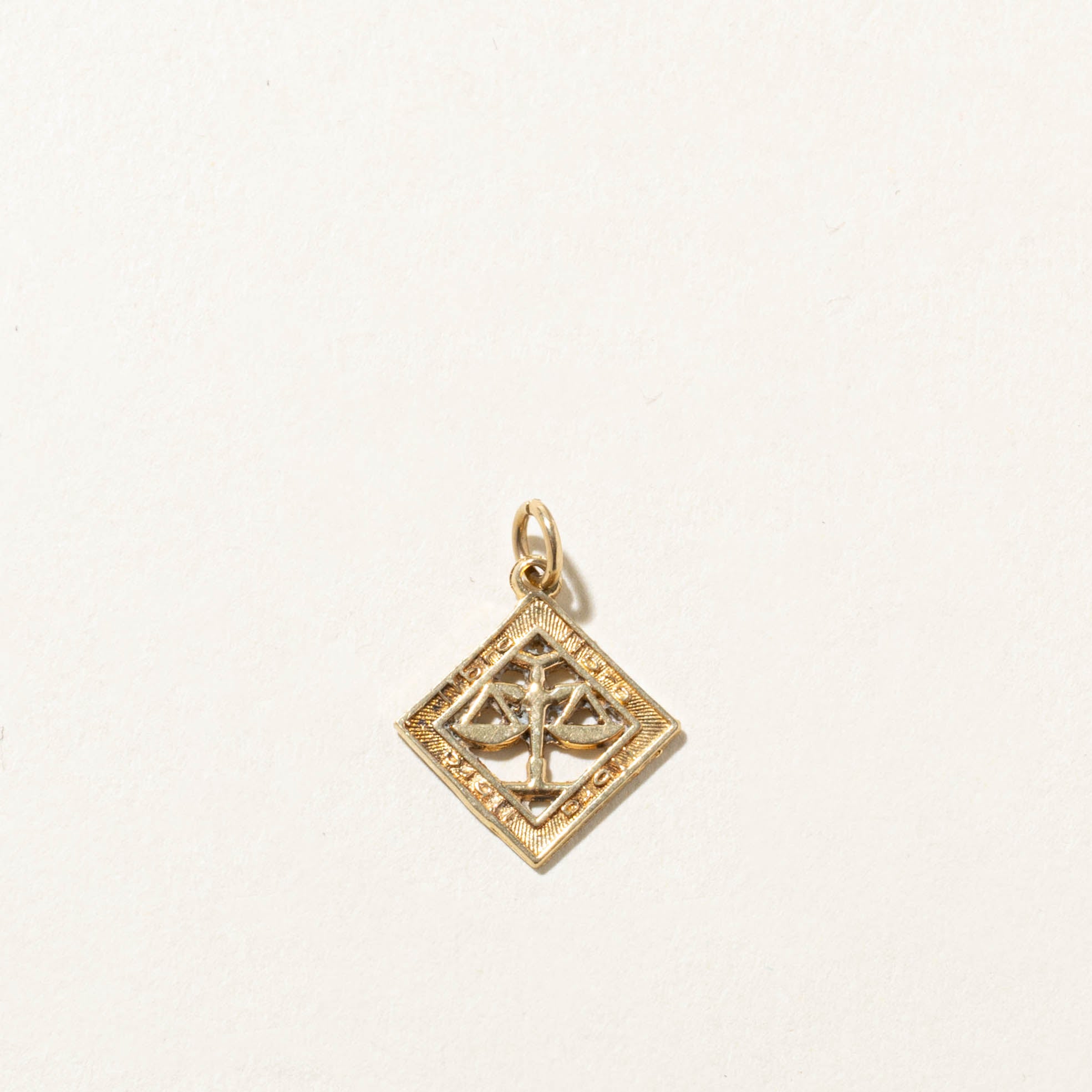 10k Libra Zodiac Charm