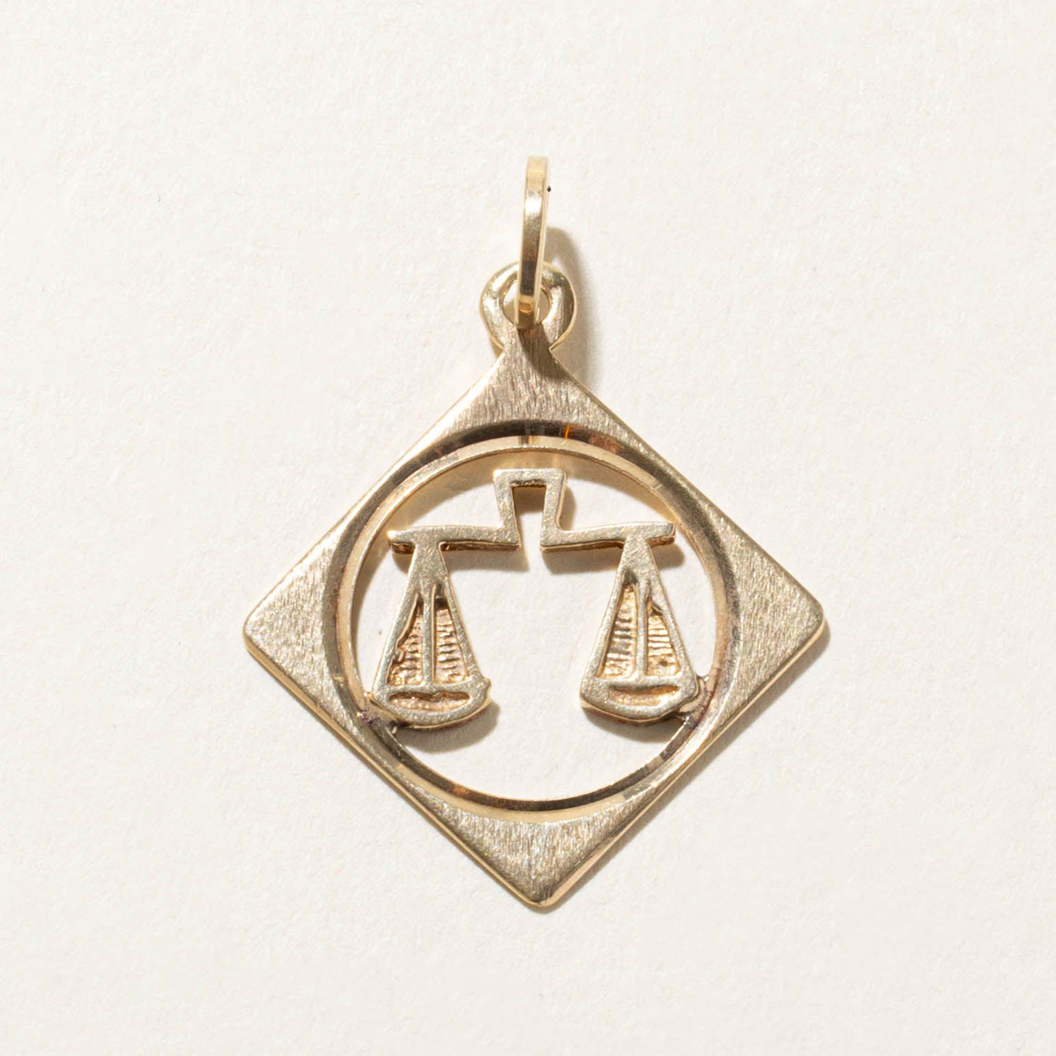 10k Libra Zodiac Charm