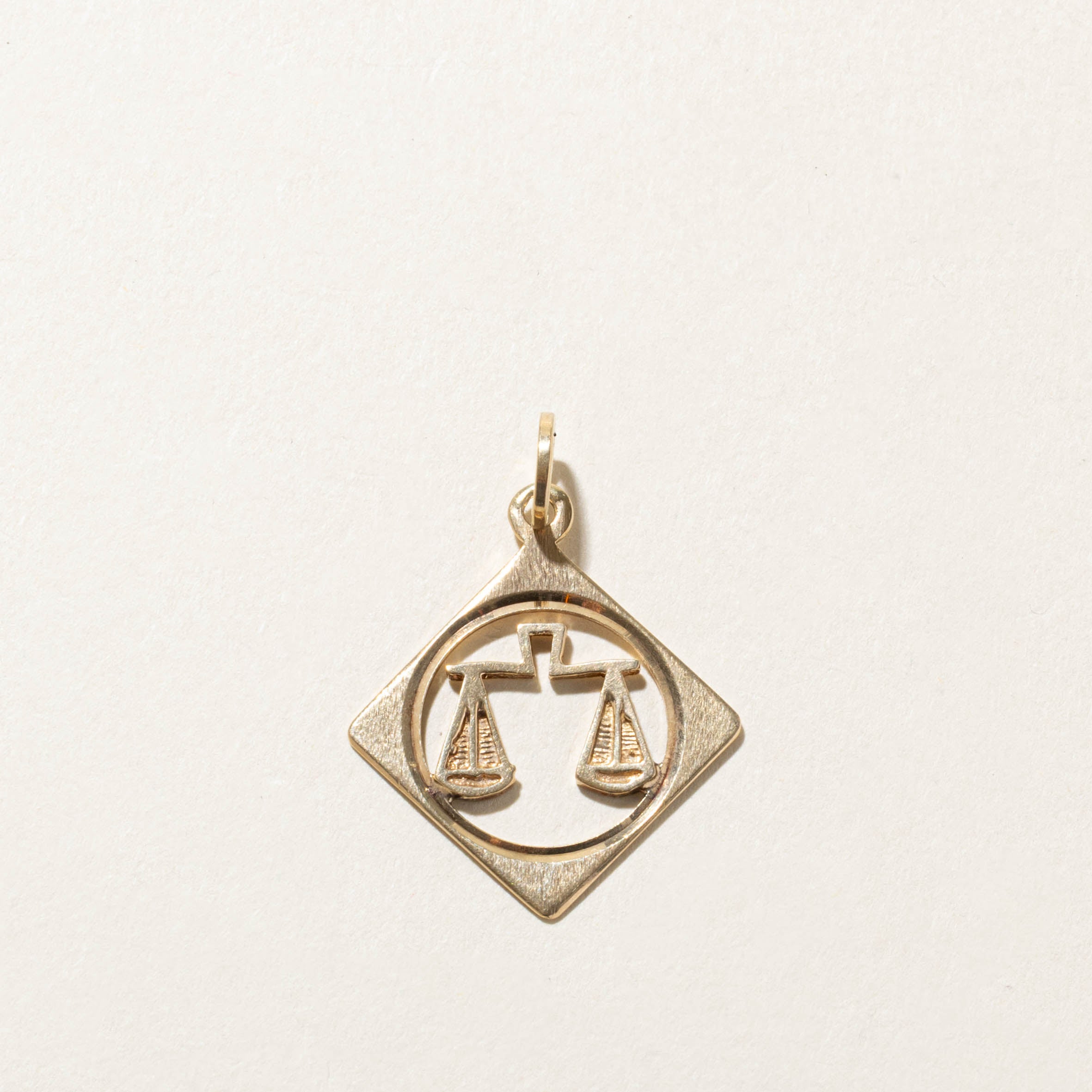 10k Libra Zodiac Charm