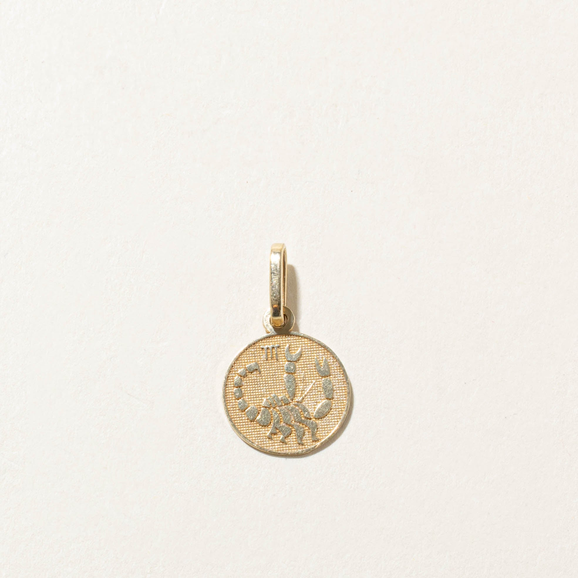 10k Scorpio Zodiac Pendant