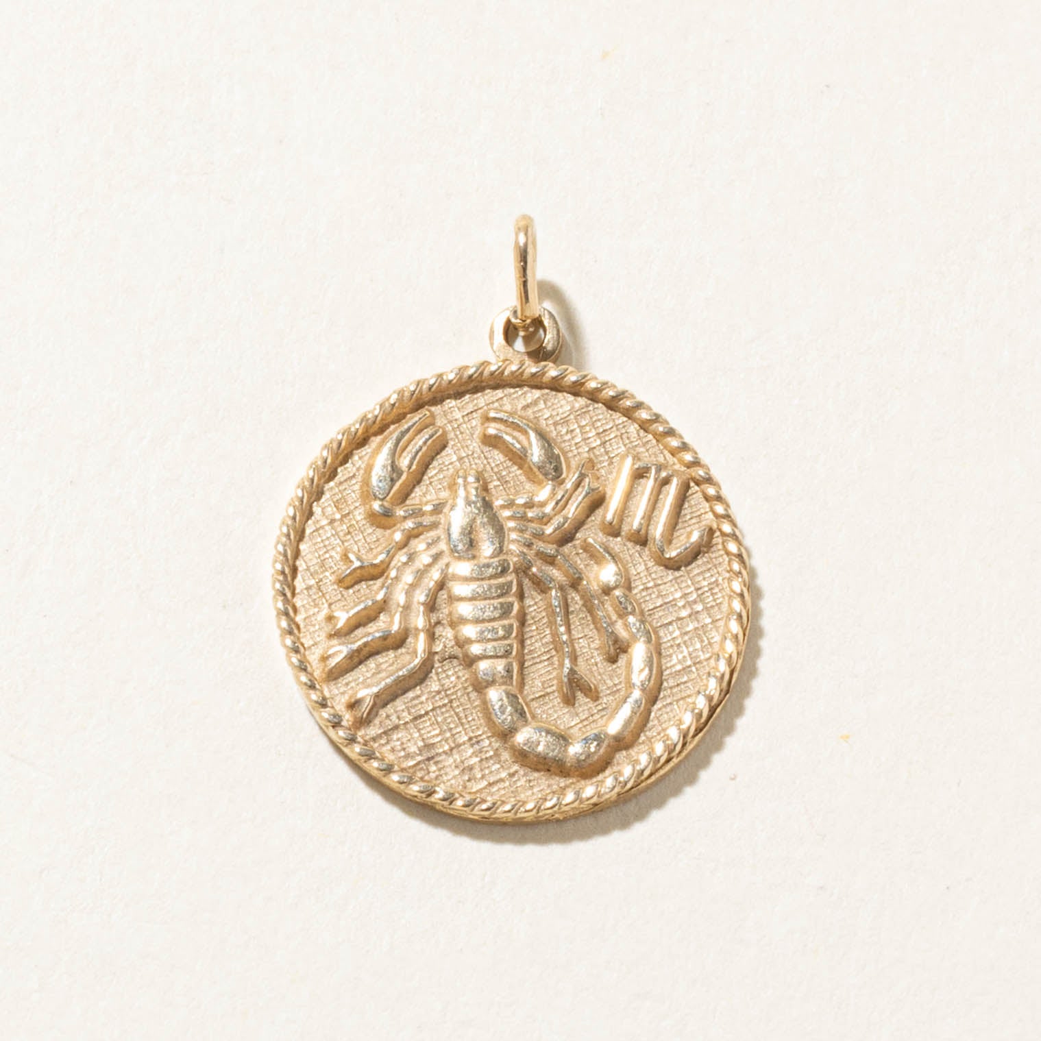 10k Scorpio Zodiac Pendant