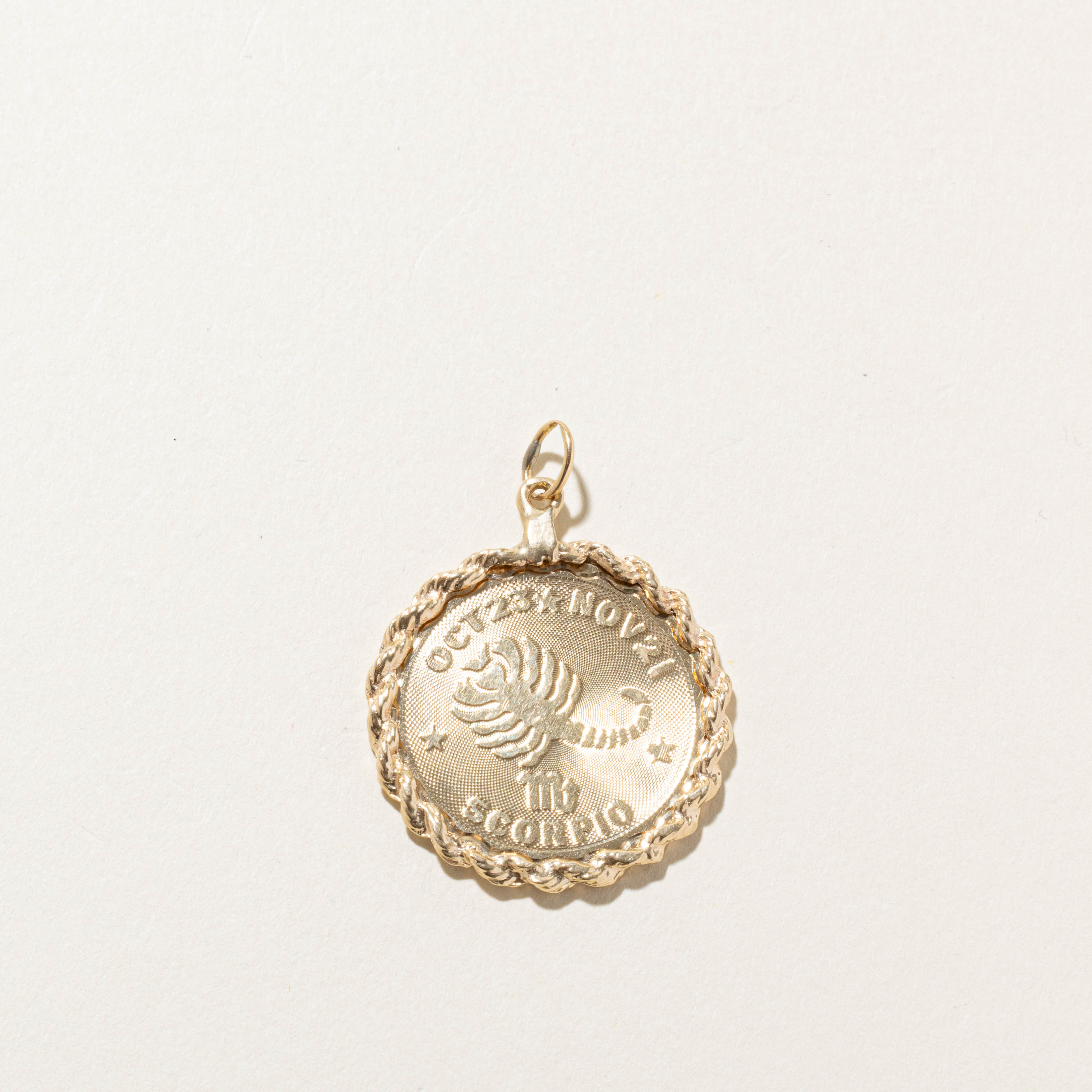 14k Scorpio Zodiac Pendant