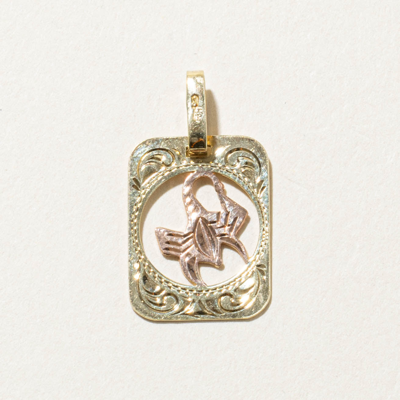 10k Scorpio Zodiac Charm