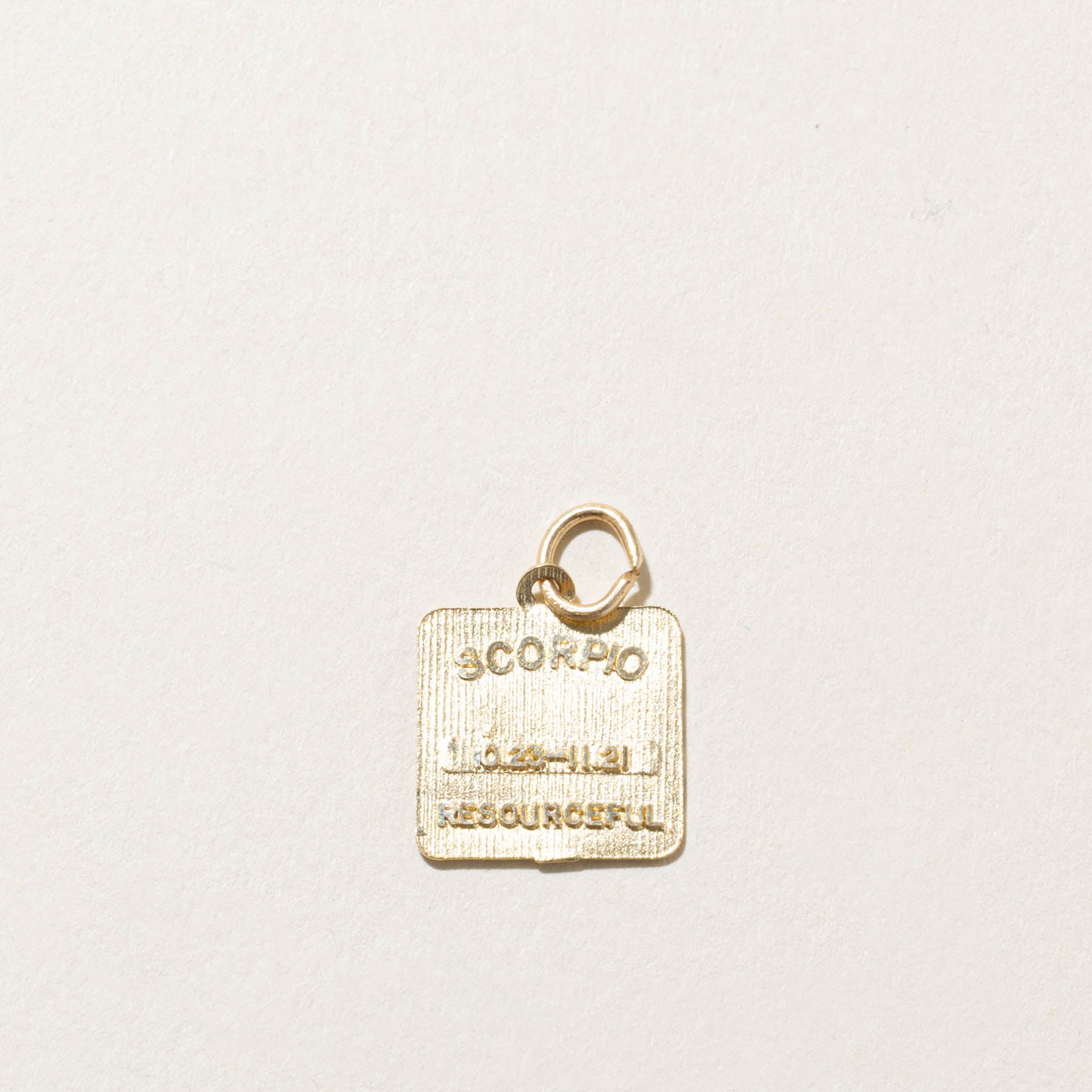 10k Scorpio Zodiac Charm