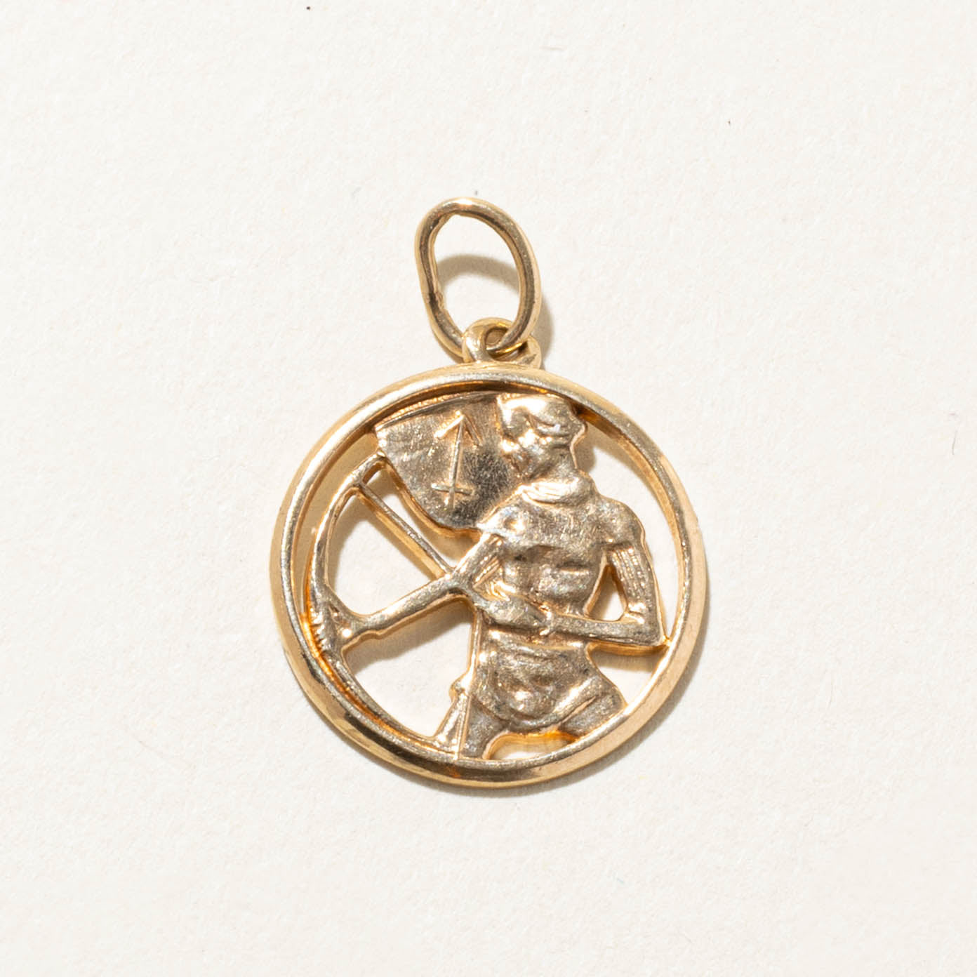 10k Saggitarius Zodiac Pendant