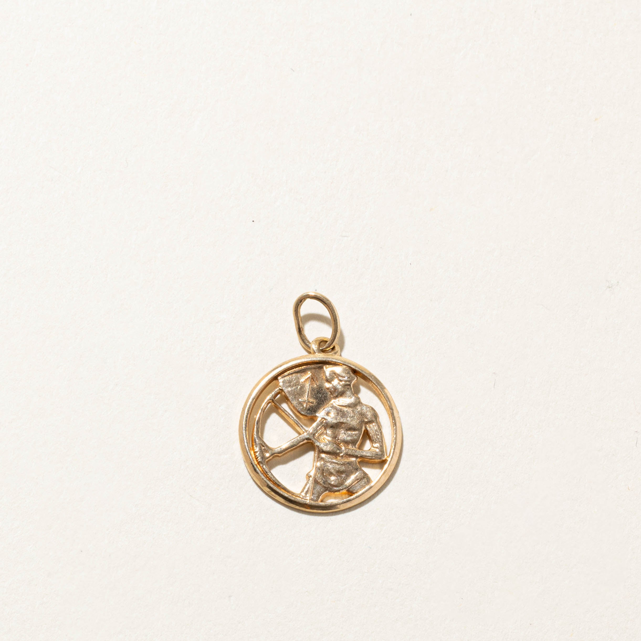 10k Saggitarius Zodiac Pendant